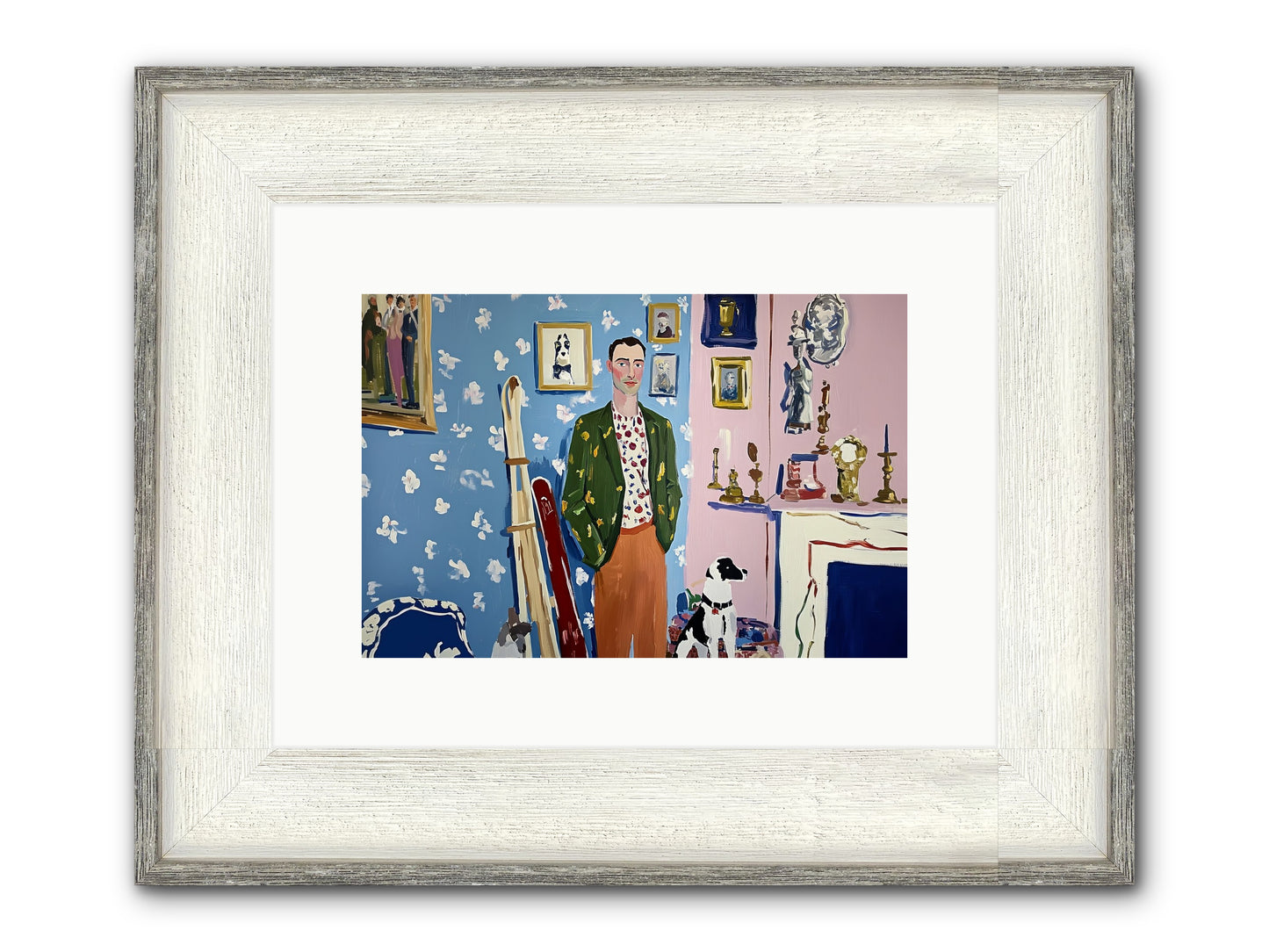 Etiquette Framed Print - Driftwood White 12x8