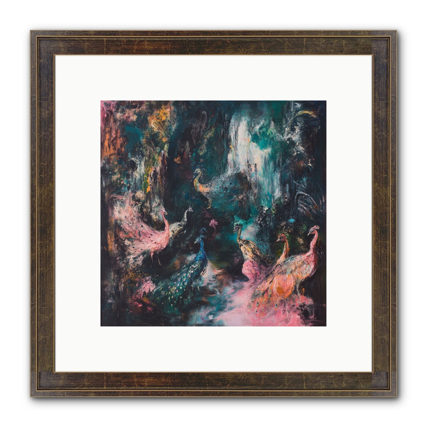 Evening At Kingston Framed Print - Slimwoods Black/Gold 10x10