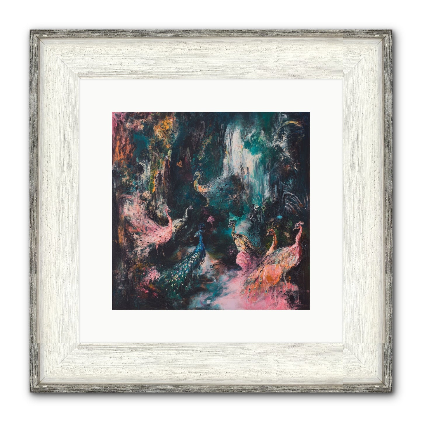 Evening At Kingston Framed Print - Driftwood White 12x12