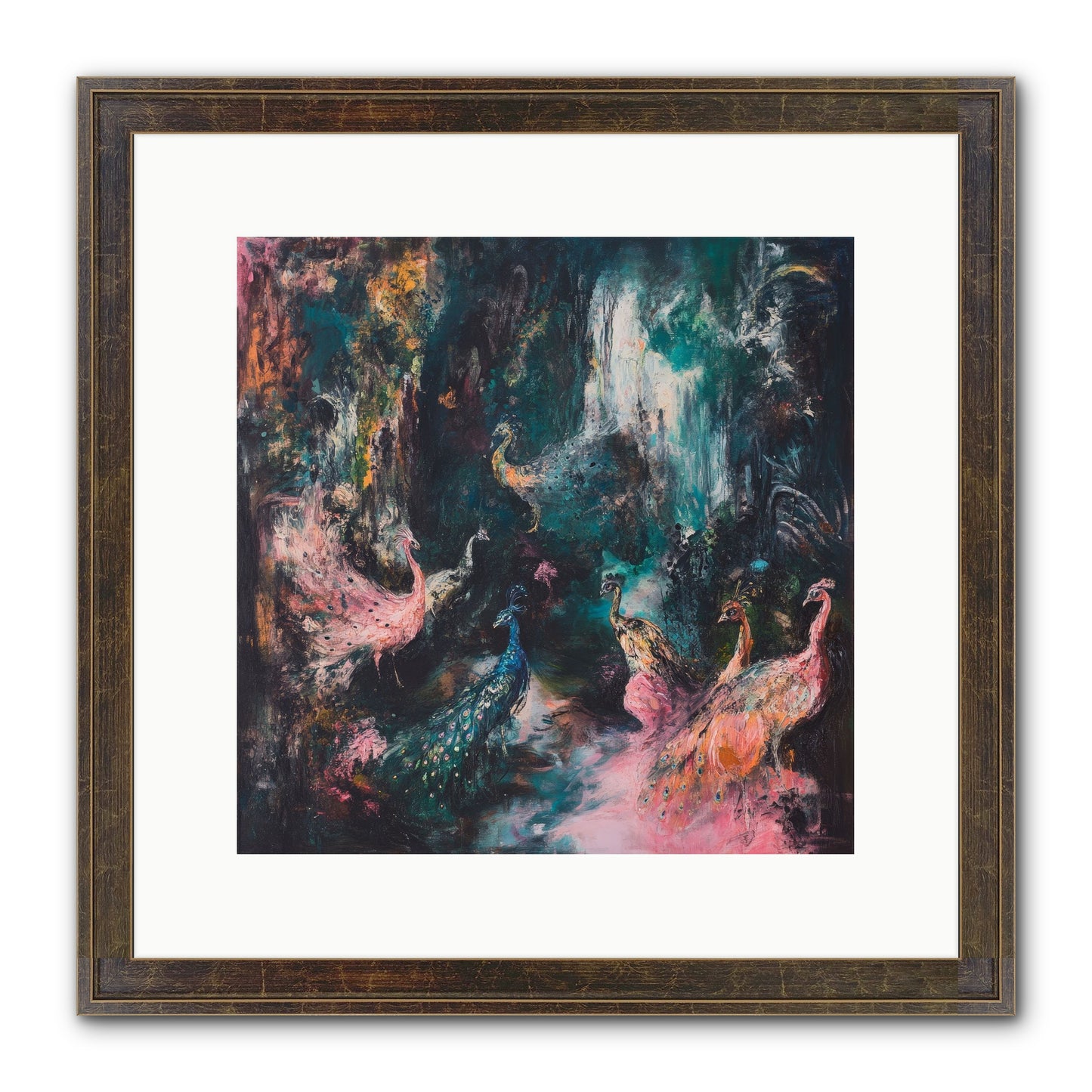 Evening At Kingston Framed Print - Slimwoods Black/Gold 12x12