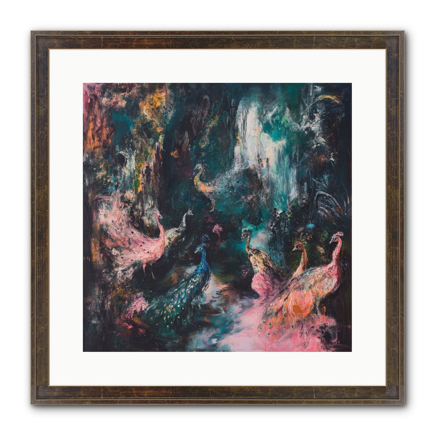 Evening At Kingston Framed Print - Slimwoods Black/Gold 16x16