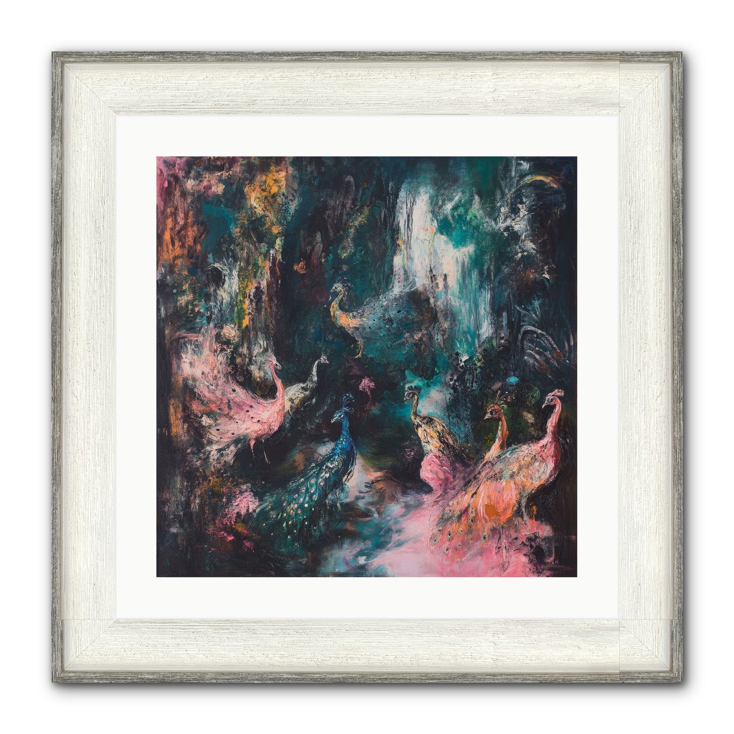 Evening At Kingston Framed Print - Driftwood White 20x20