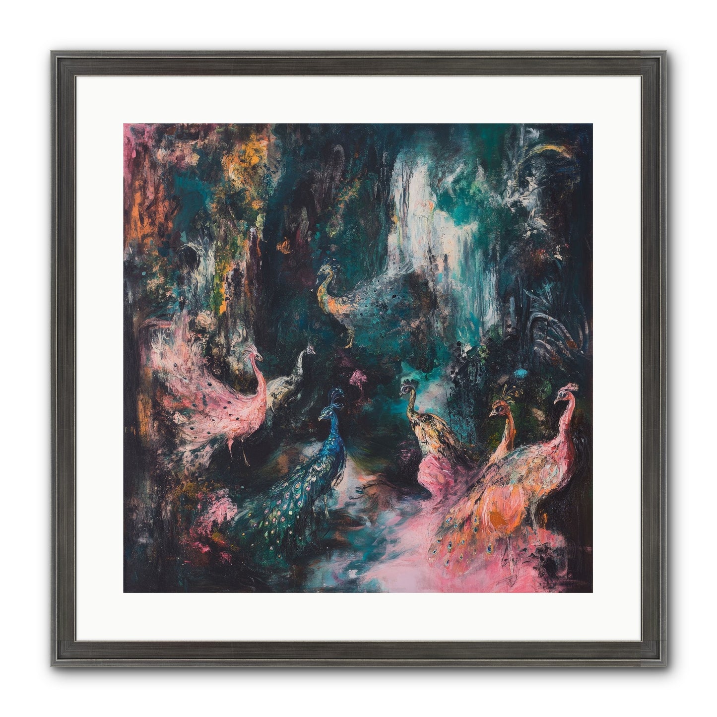 Evening At Kingston Framed Print - Slimwoods Black/Silver 20x20