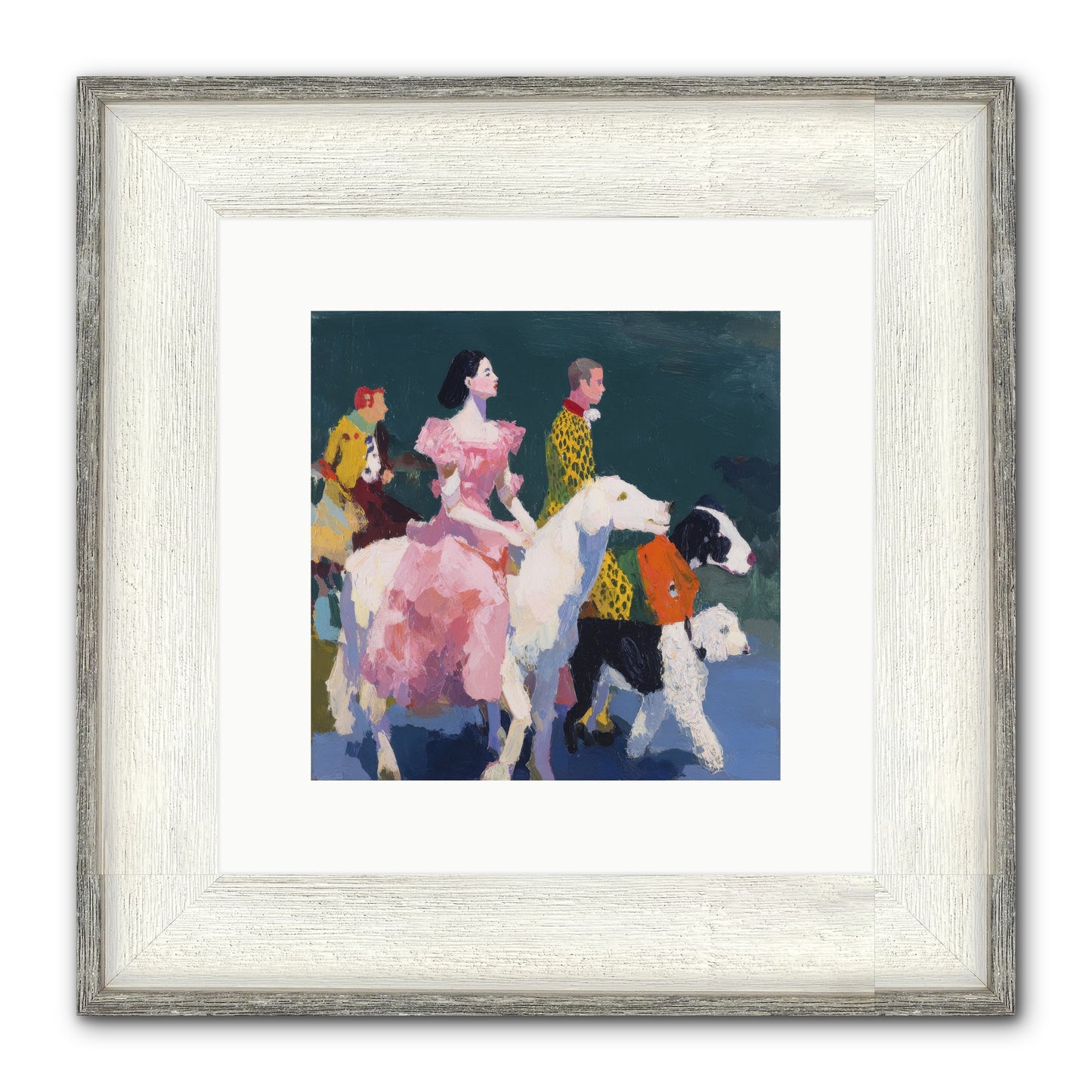 Evening Parade Framed Print - Driftwood White 10x10