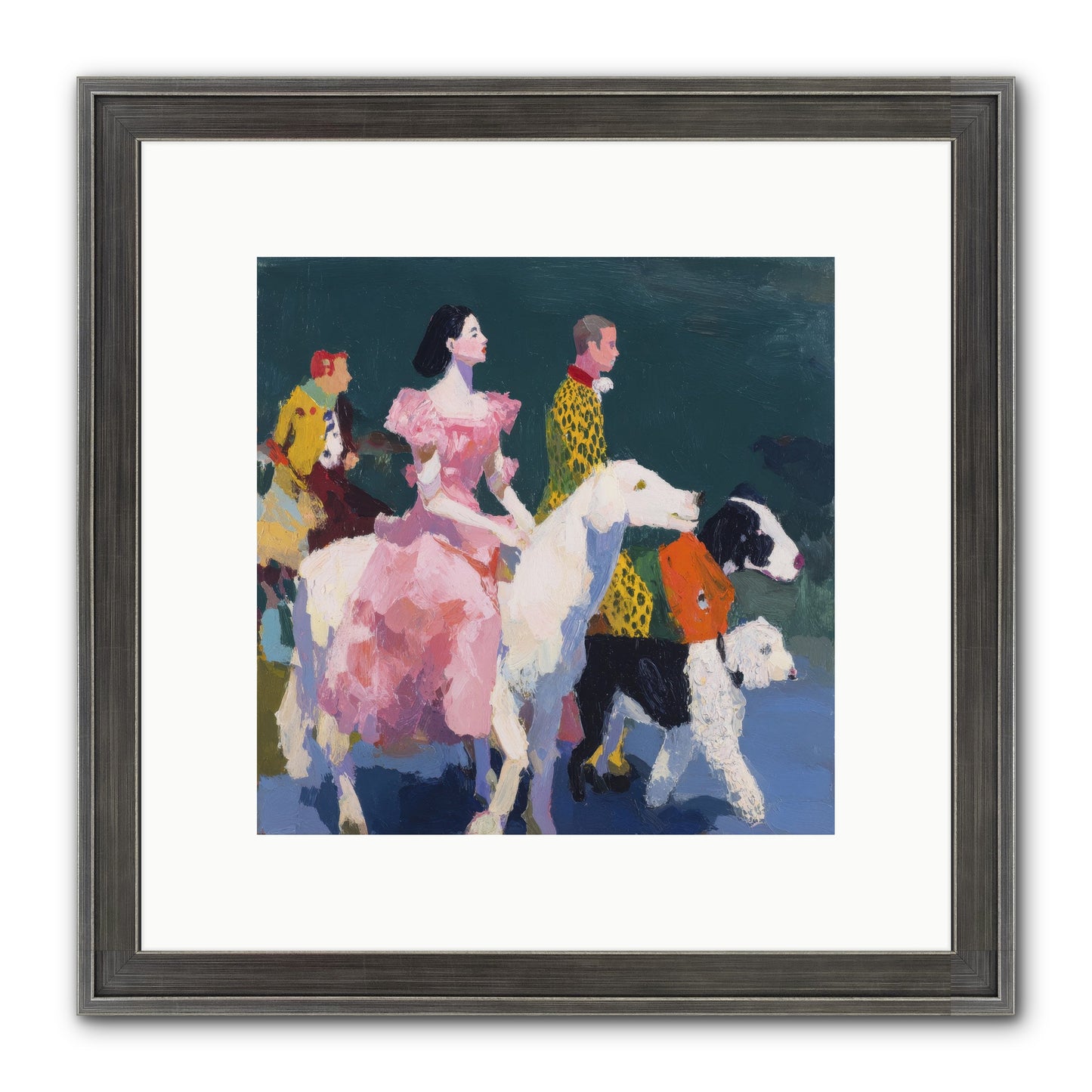 Evening Parade Framed Print - Slimwoods Black/Silver 10x10