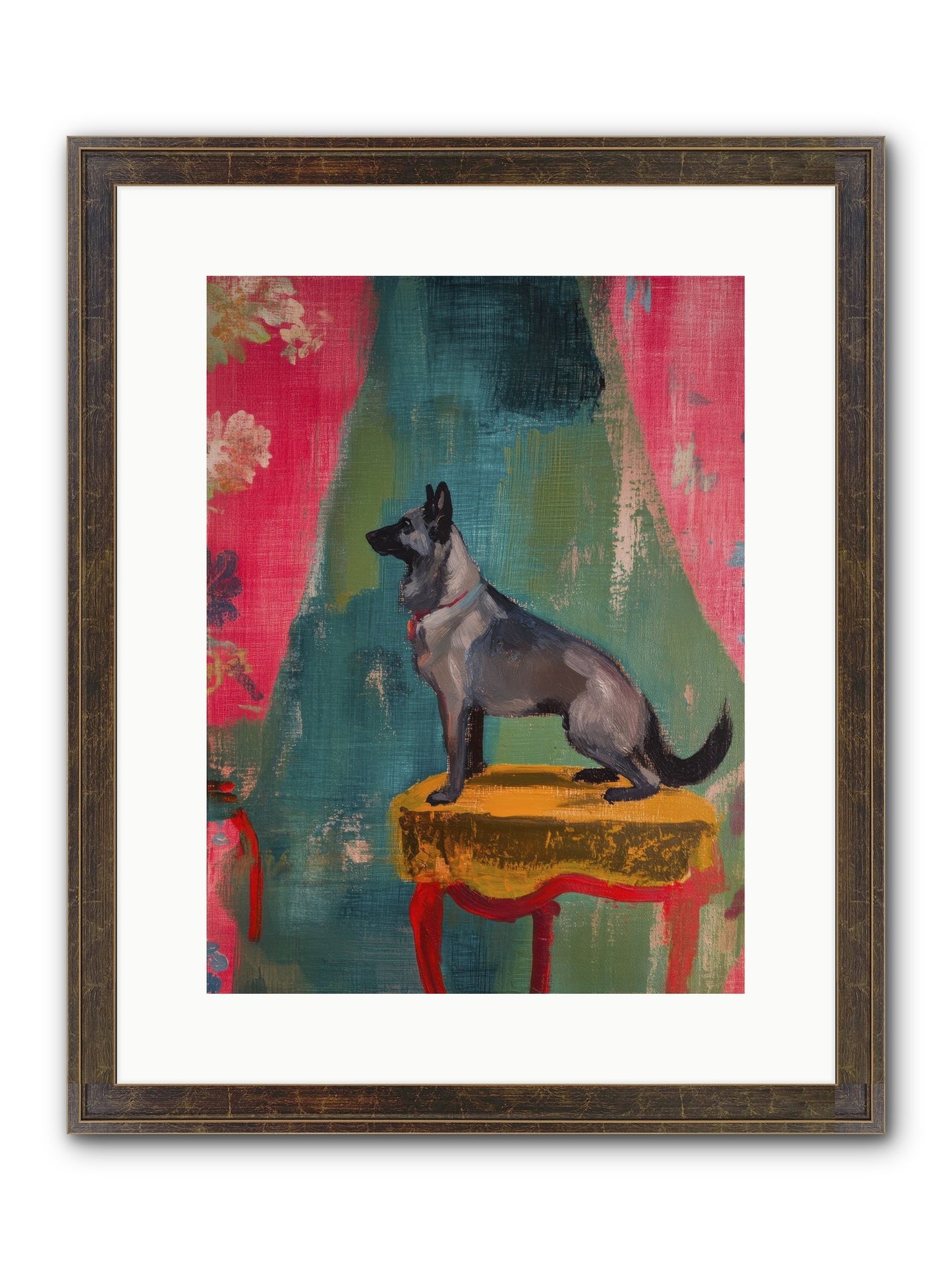 Evening Star Framed Print - Slimwoods Black/Gold 12x16