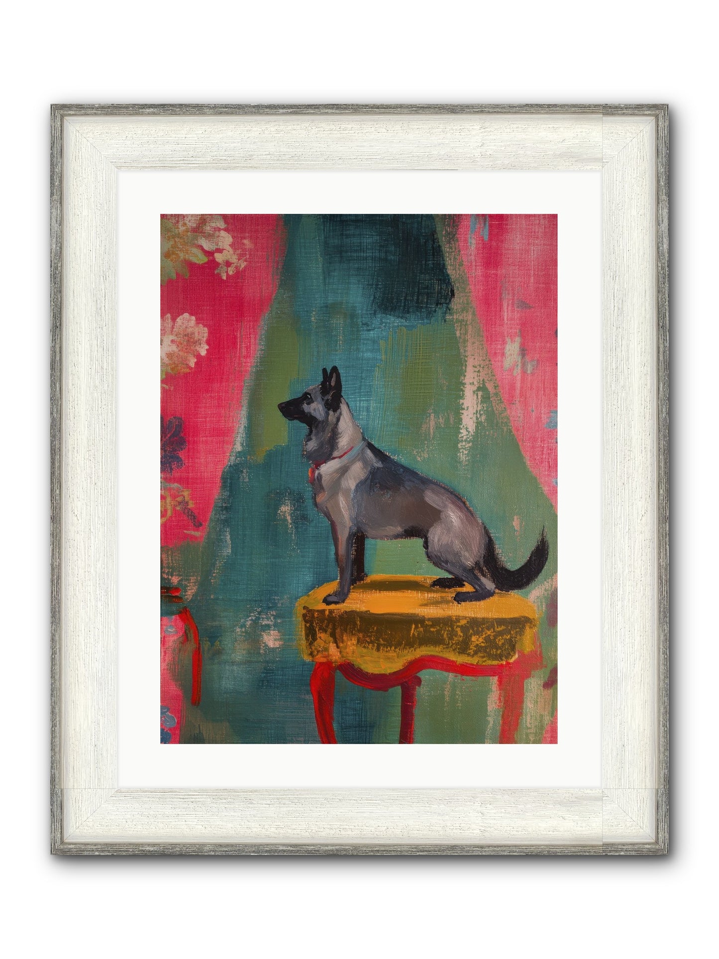 Evening Star Framed Print - Driftwood White 18x24