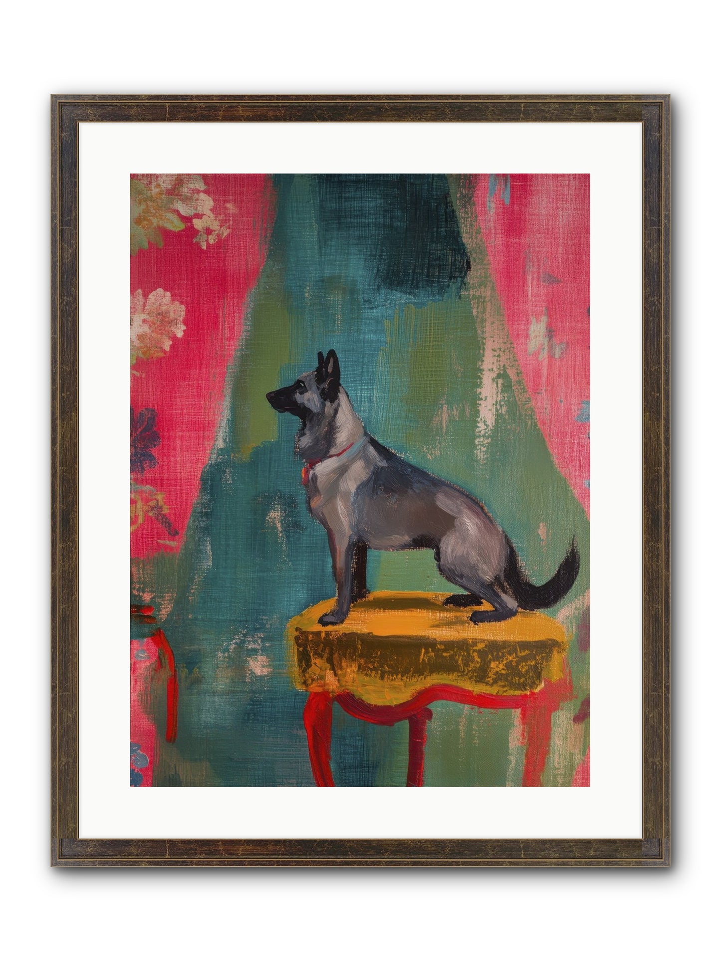 Evening Star Framed Print - Slimwoods Black/Gold 18x24