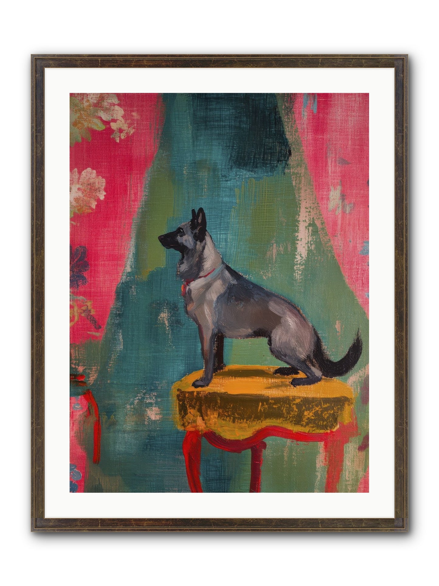 Evening Star Framed Print - Slimwoods Black/Gold 24x32