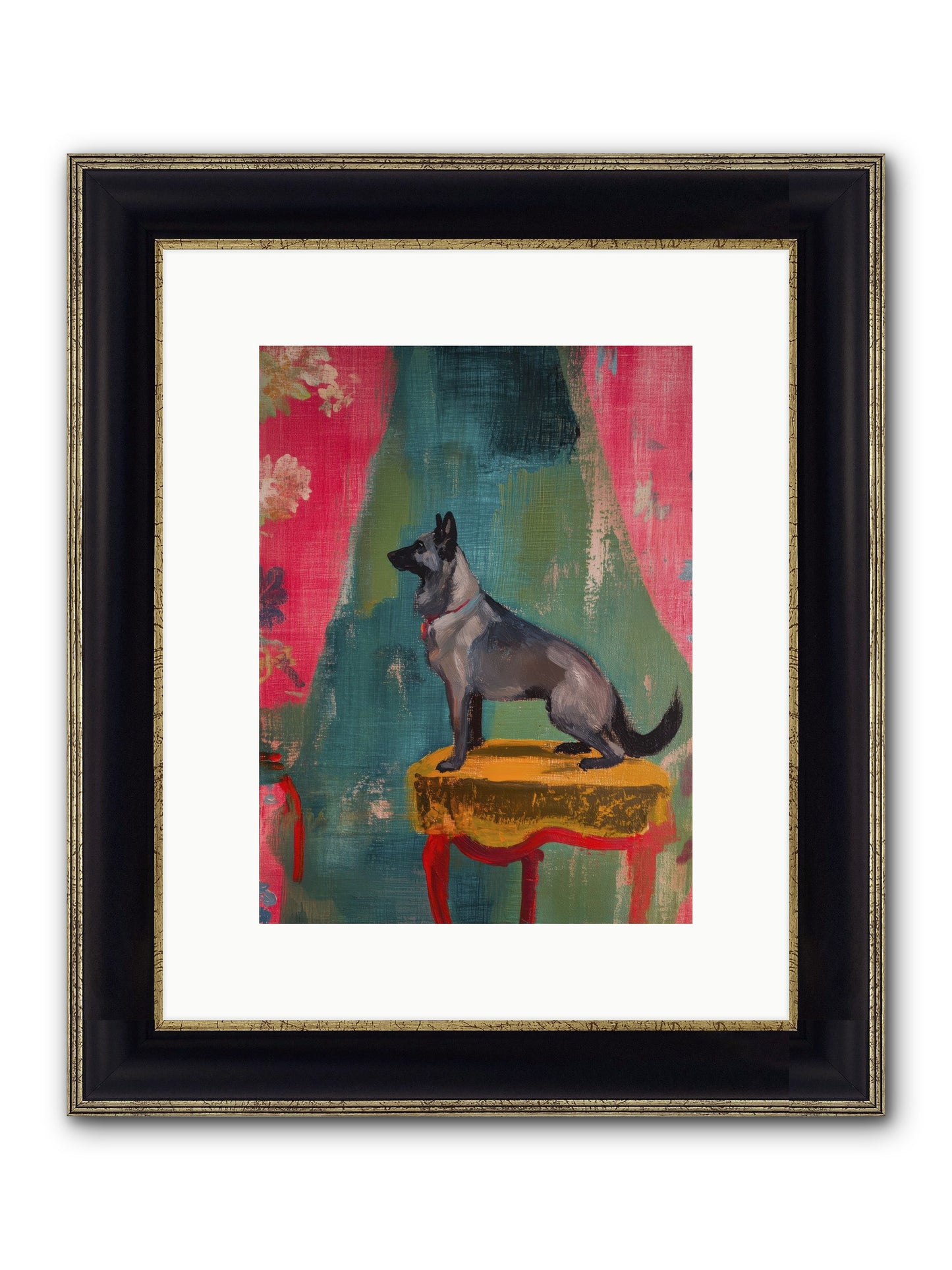 Evening Star Framed Print - Black & Gold 9x12