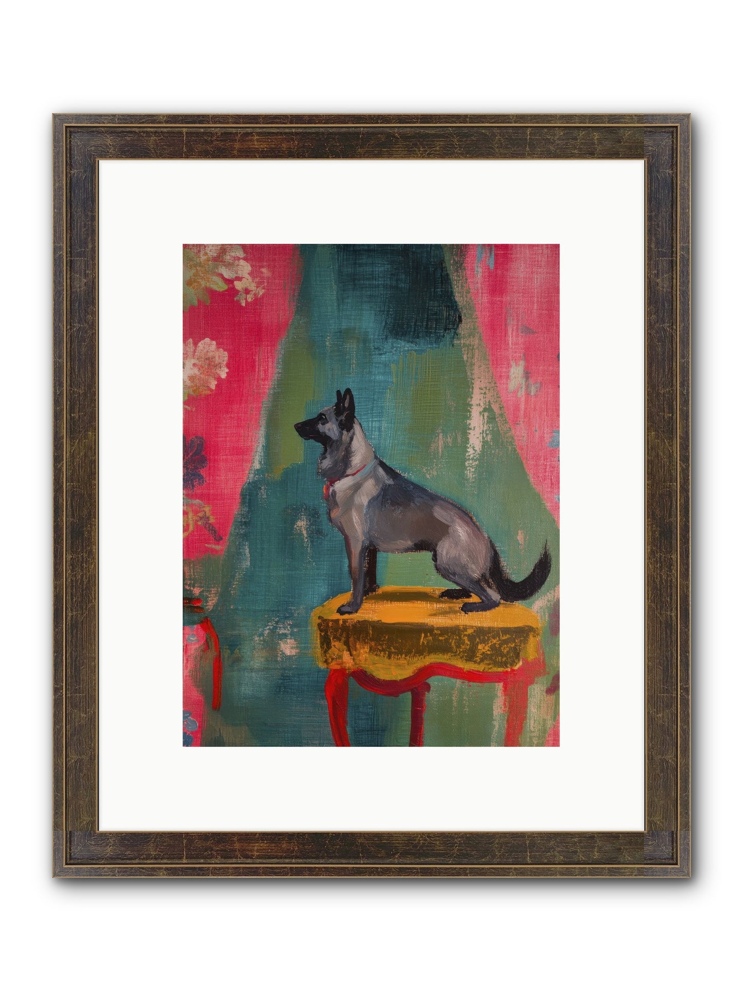 Evening Star Framed Print - Slimwoods Black/Gold 9x12