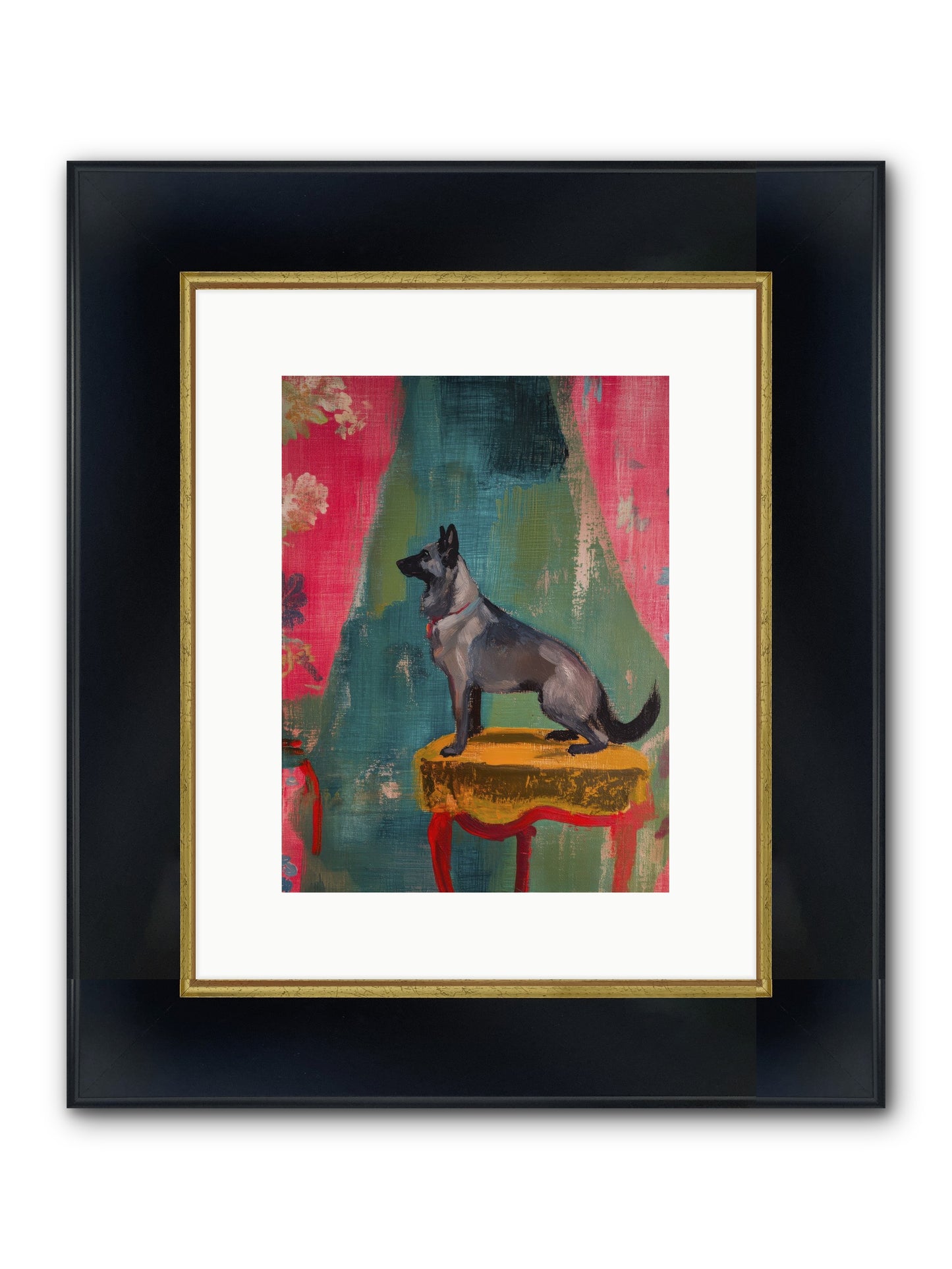 Evening Star Framed Print - Wide Black w/Gold 9x12