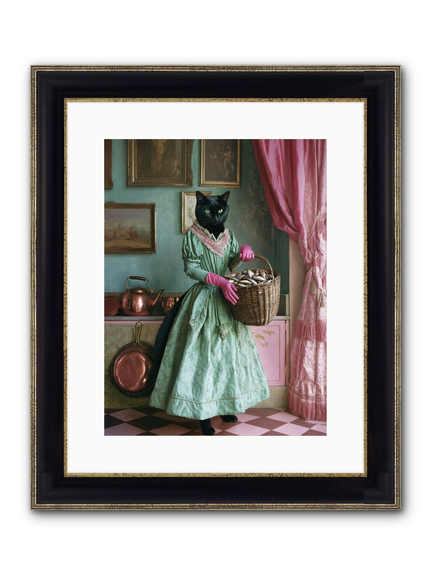 Evening Tastes Like Silver Framed Print - Black & Gold 12x16