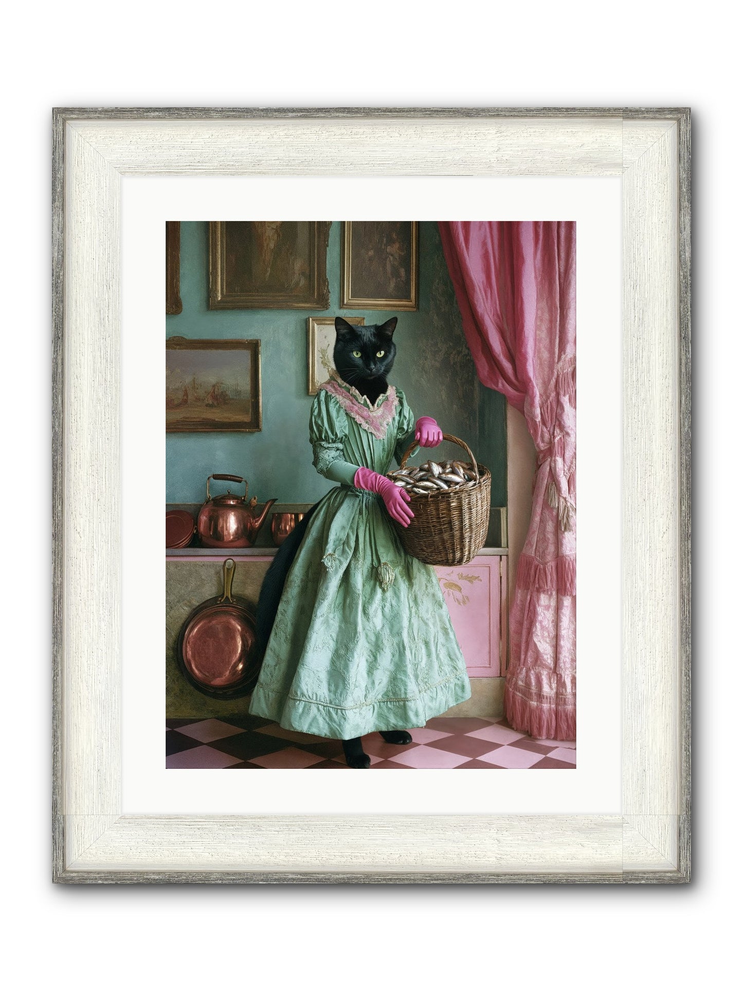 Evening Tastes Like Silver Framed Print - Driftwood White 18x24