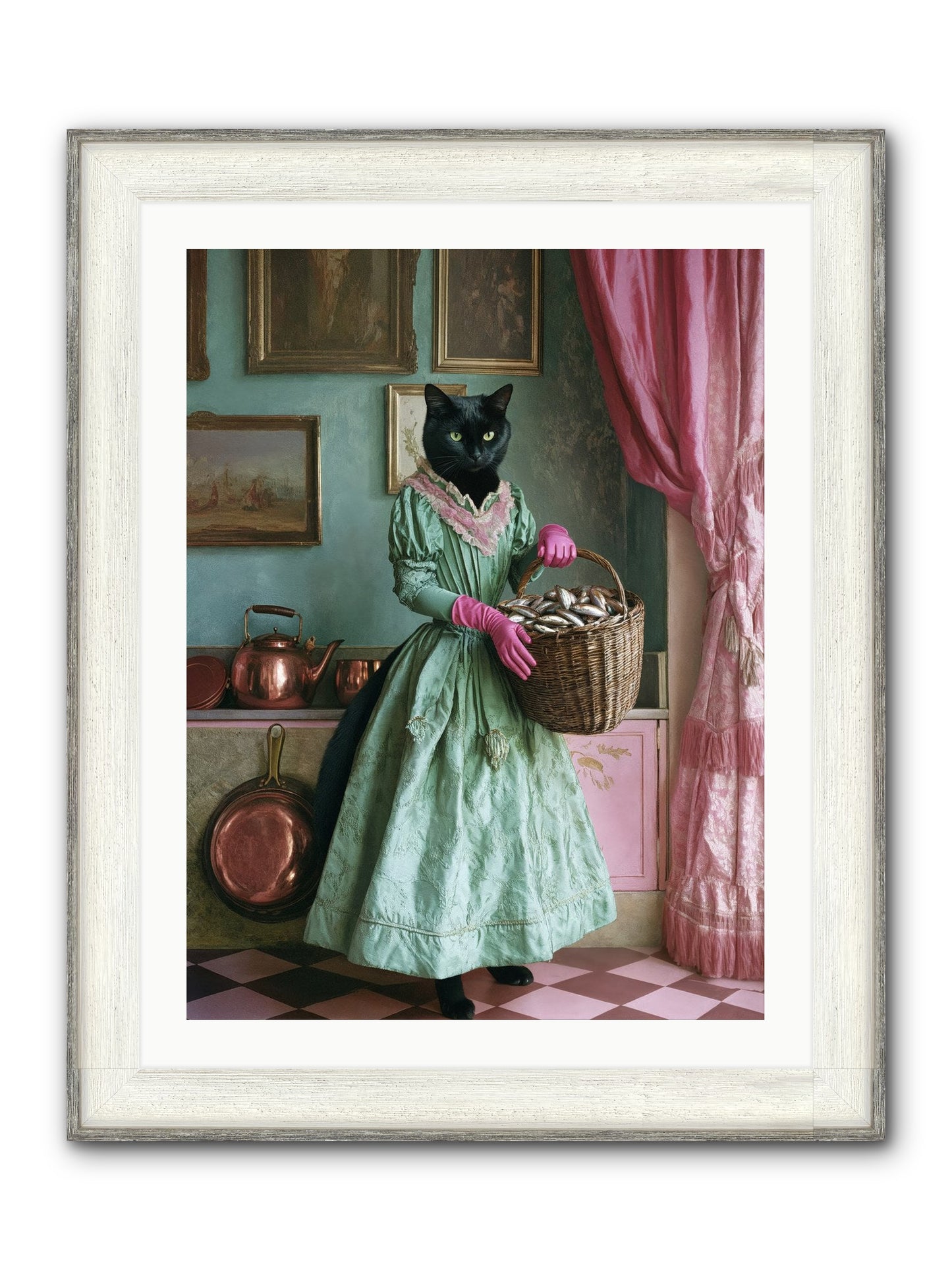 Evening Tastes Like Silver Framed Print - Driftwood White 24x32