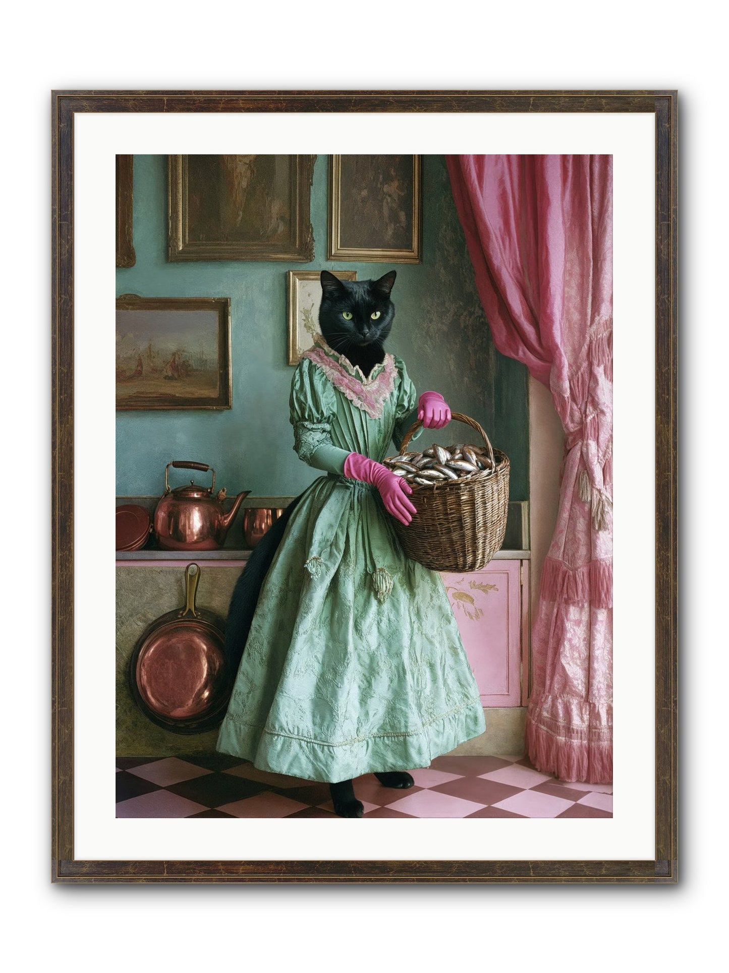 Evening Tastes Like Silver Framed Print - Slimwoods Black/Gold 24x32