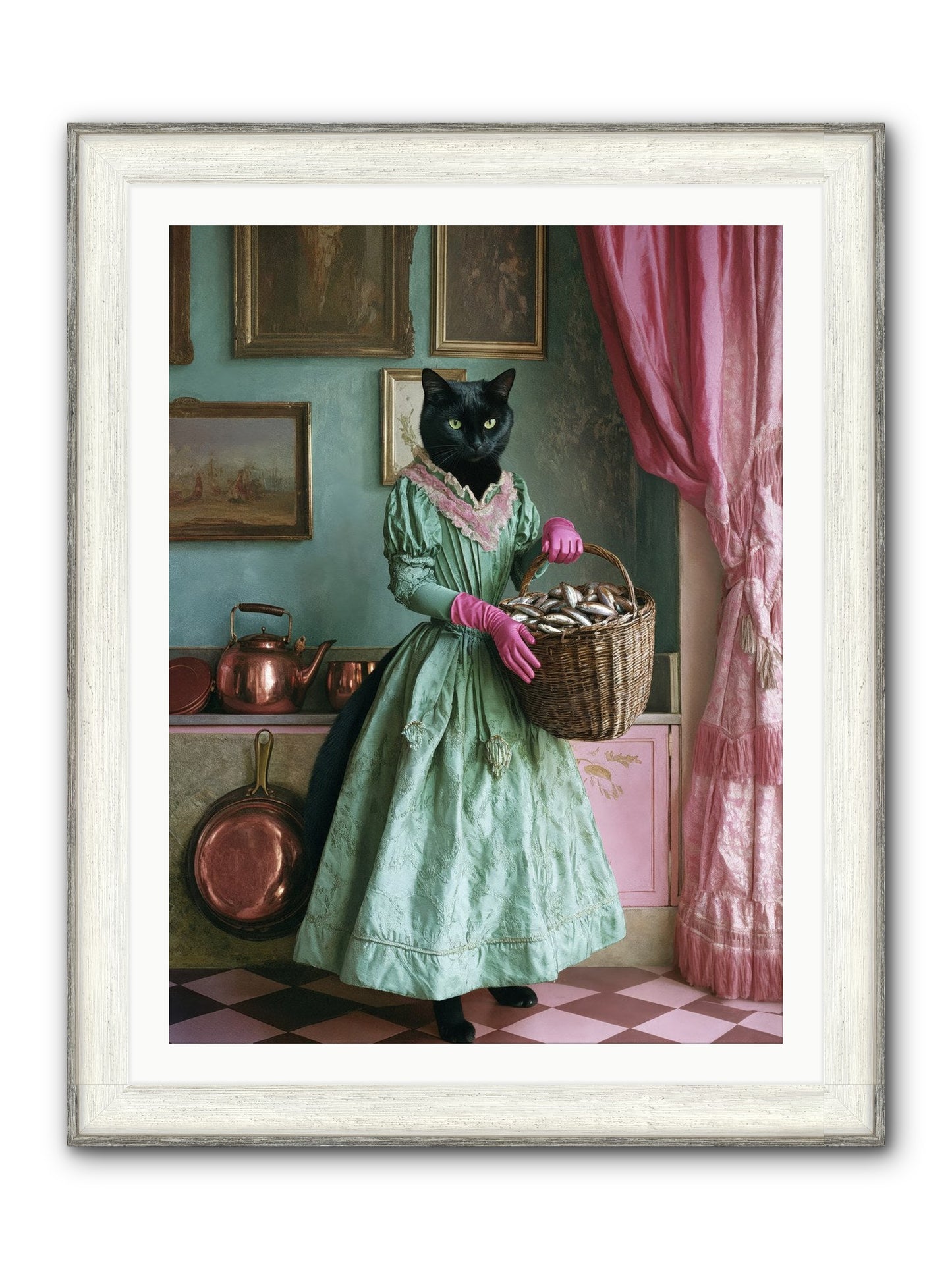 Evening Tastes Like Silver Framed Print - Driftwood White 30x40