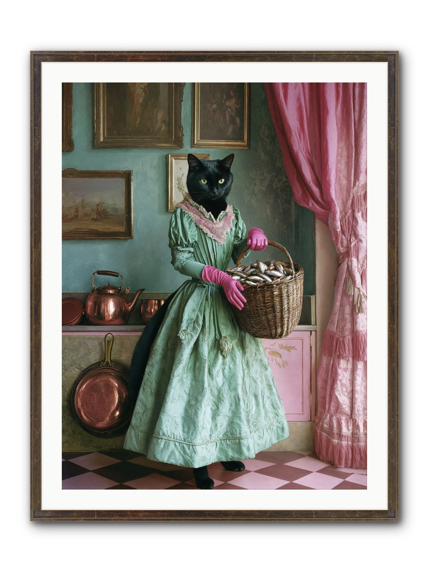 Evening Tastes Like Silver Framed Print - Slimwoods Black/Gold 30x40