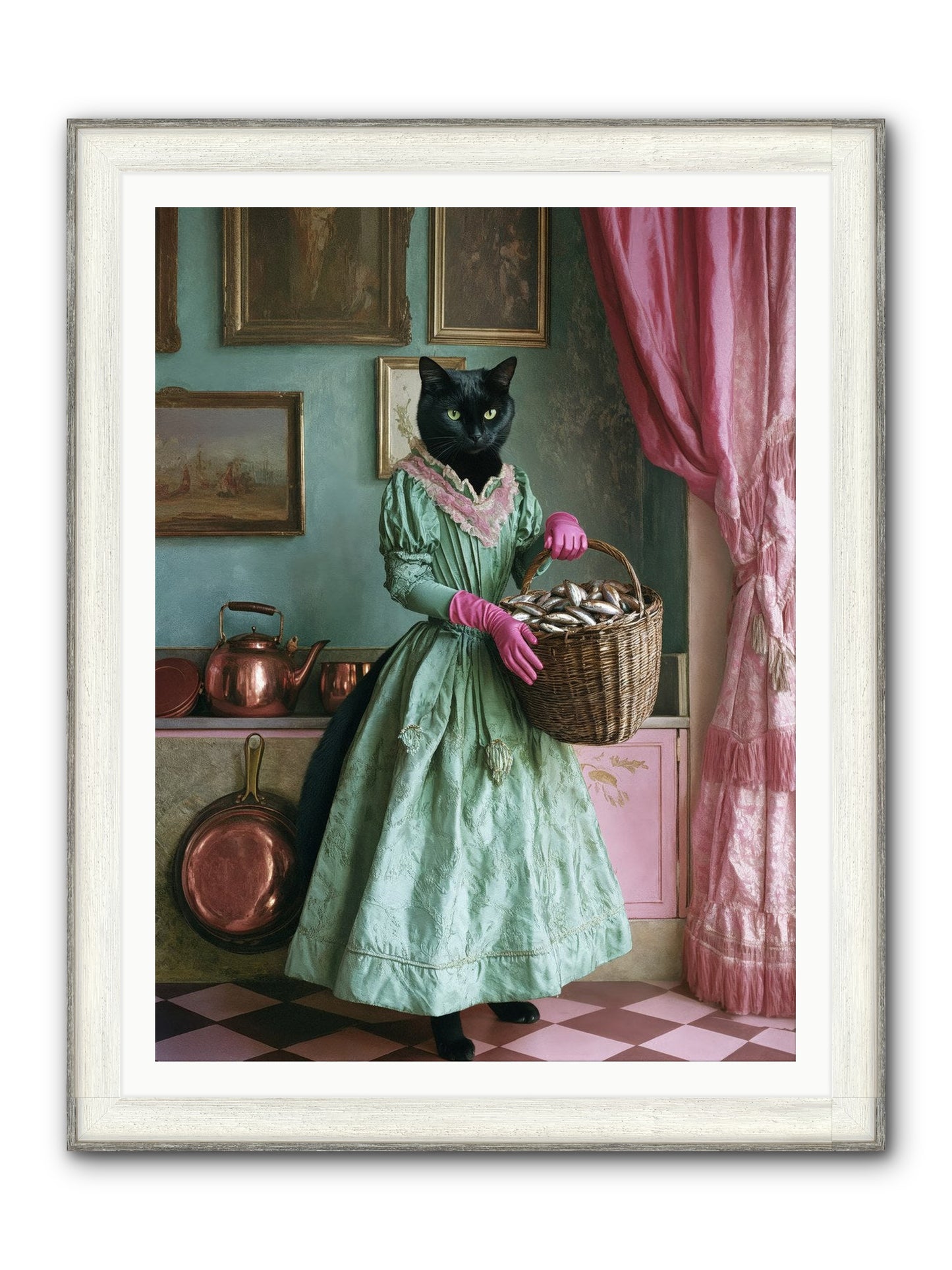Evening Tastes Like Silver Framed Print - Driftwood White 36x48