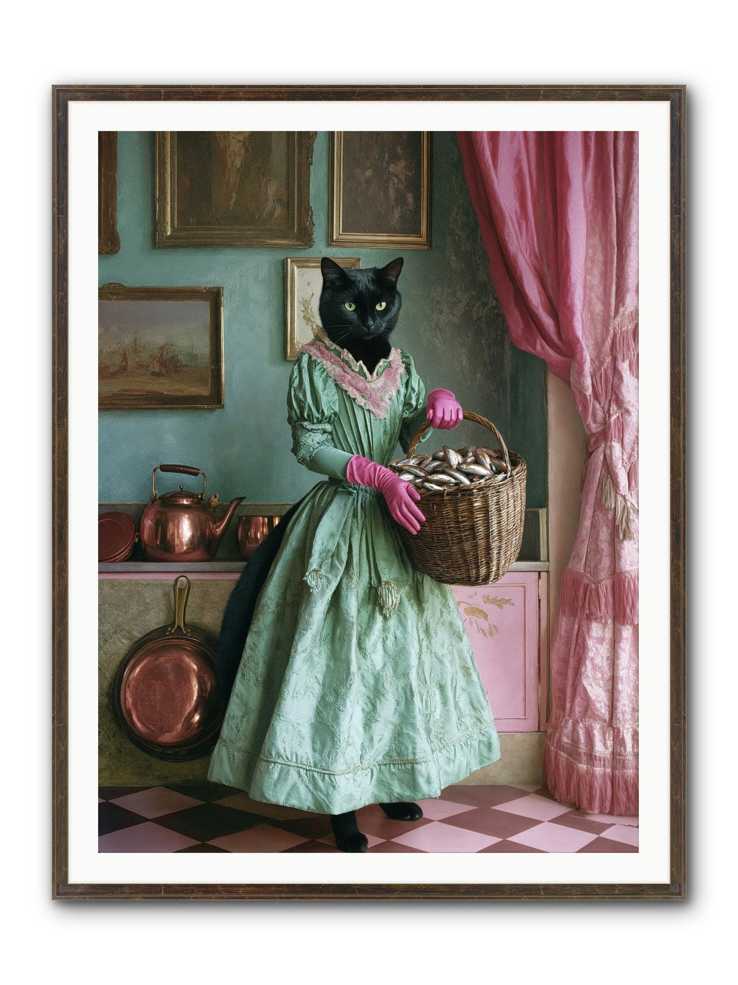 Evening Tastes Like Silver Framed Print - Slimwoods Black/Gold 36x48