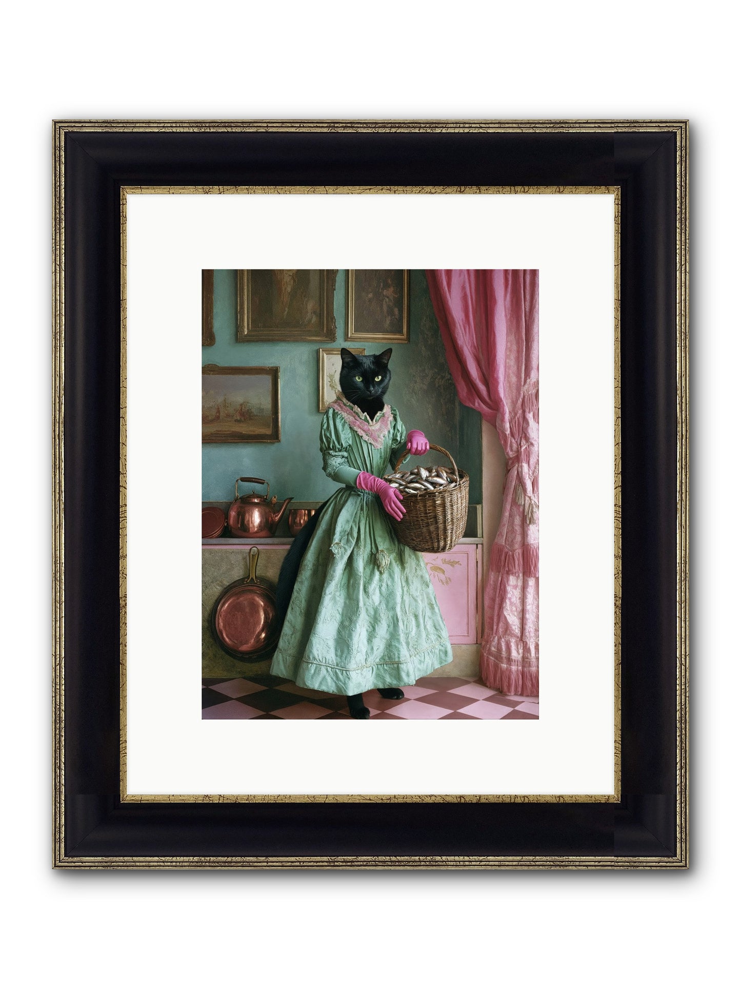 Evening Tastes Like Silver Framed Print - Black & Gold 9x12