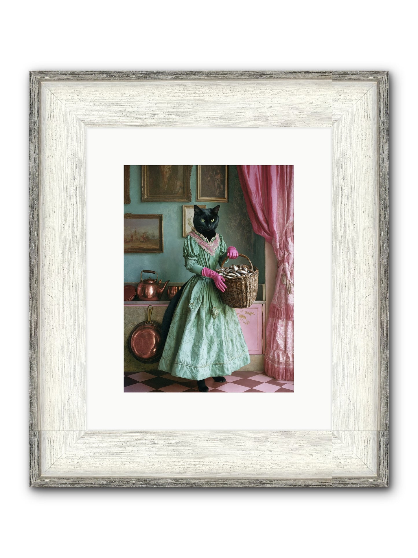Evening Tastes Like Silver Framed Print - Driftwood White 9x12