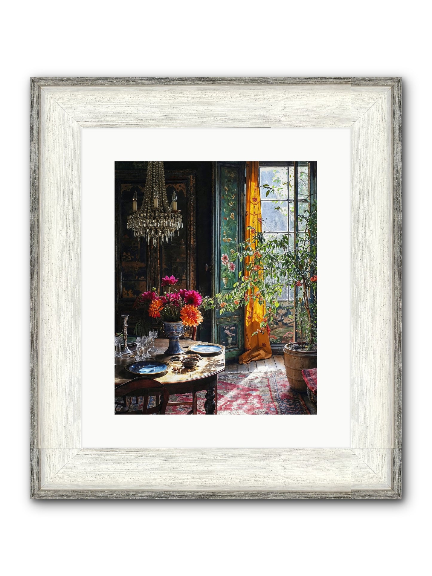 Eventide Framed Print - Driftwood White 12x15