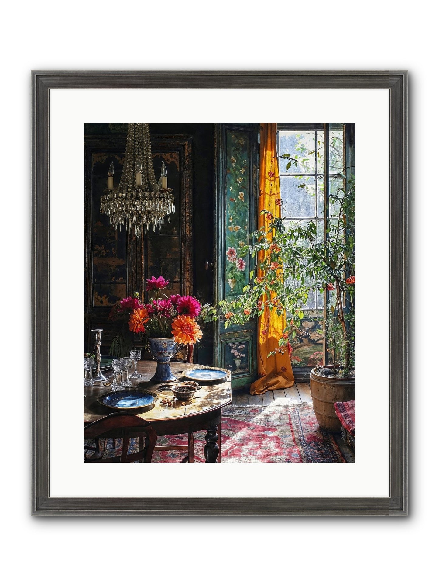 Eventide Framed Print - Slimwoods Black/Silver 16x20