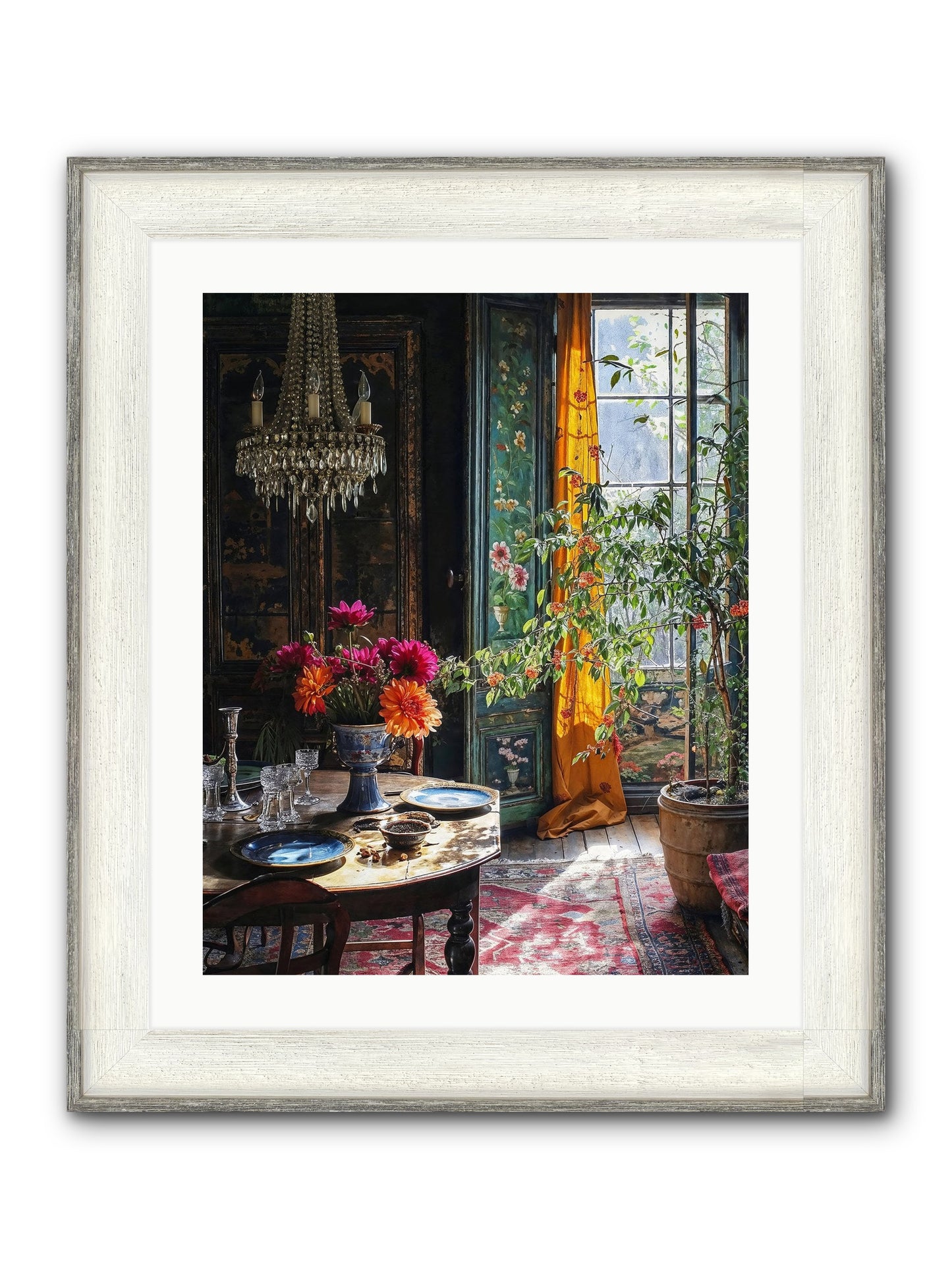 Eventide Framed Print - Driftwood White 20x25