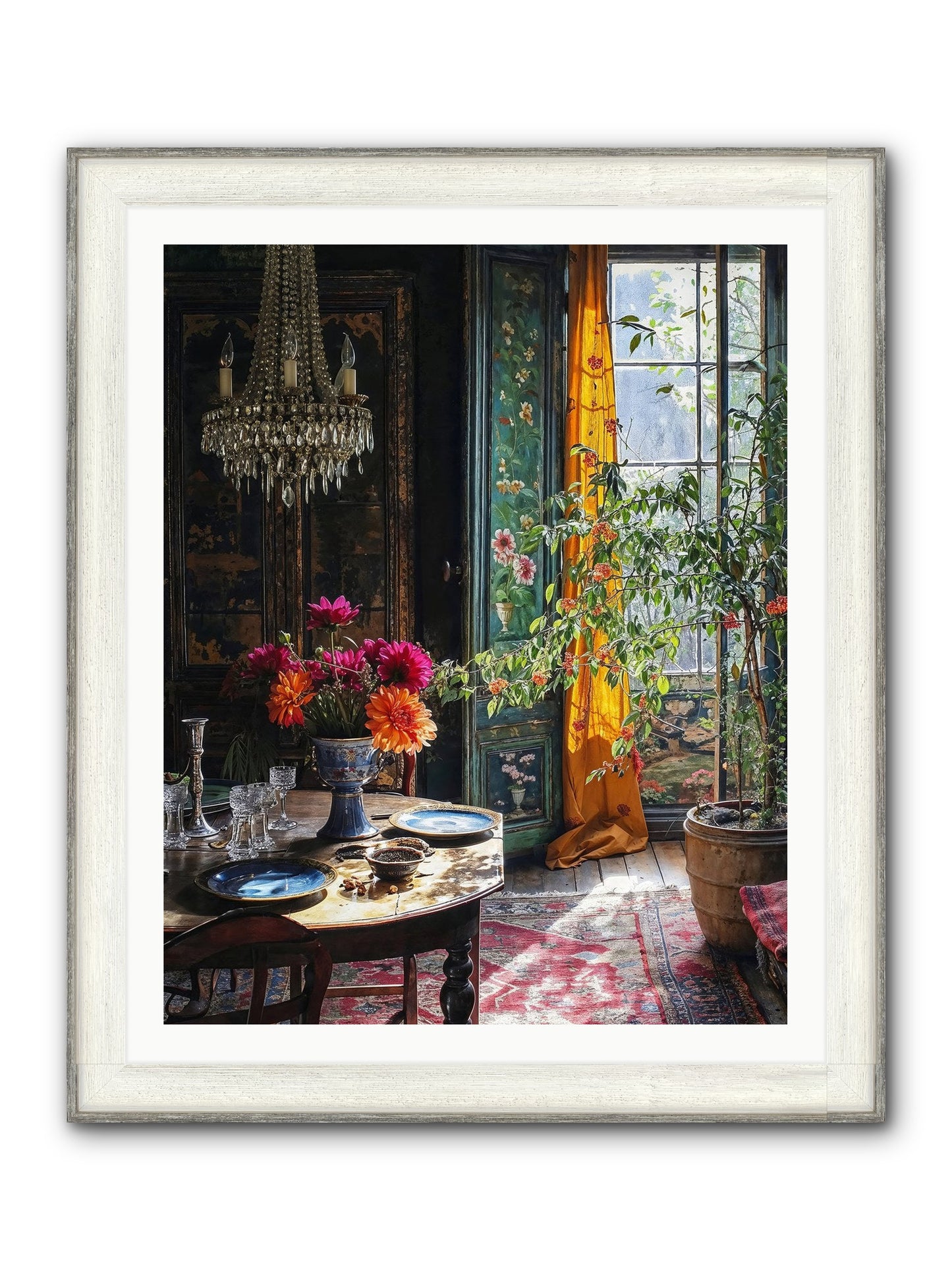 Eventide Framed Print - Driftwood White 32x40