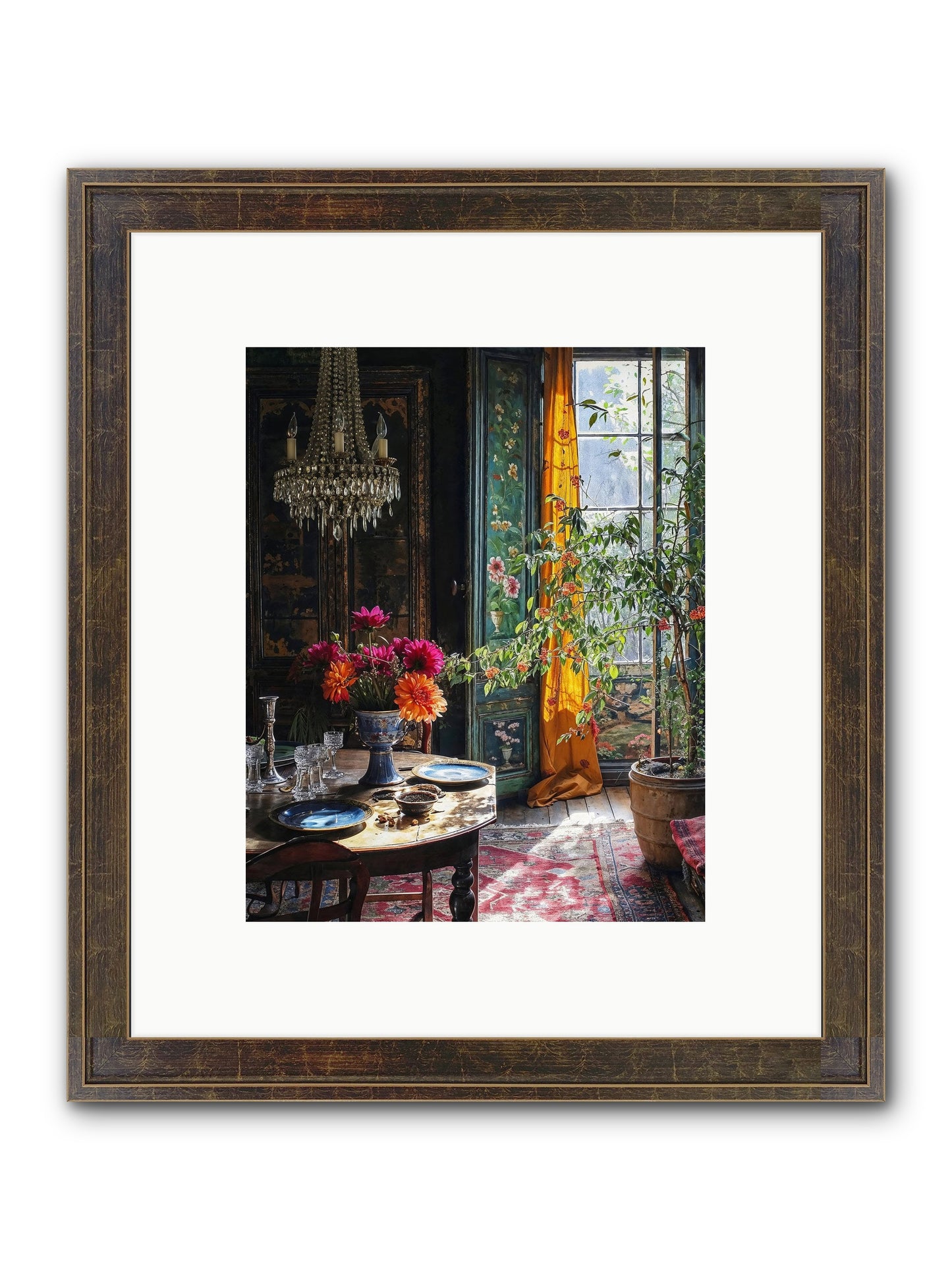 Eventide Framed Print - Slimwoods Black/Gold 8x10