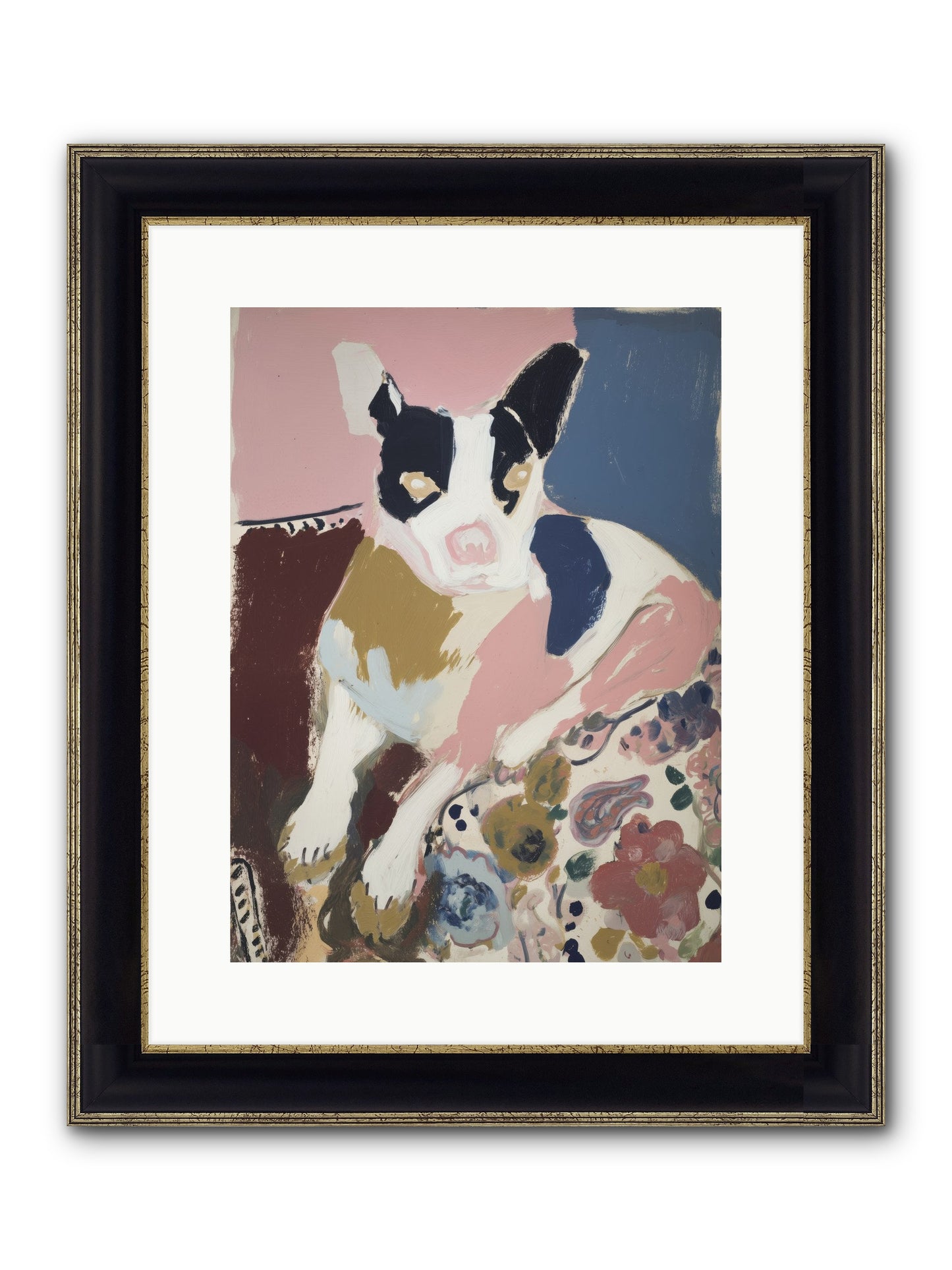 Ever Soft Landing Framed Print - Black & Gold 12x16
