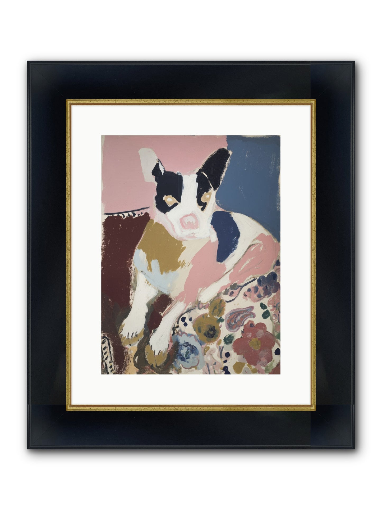 Ever Soft Landing Framed Print - Wide Black w/Gold 12x16