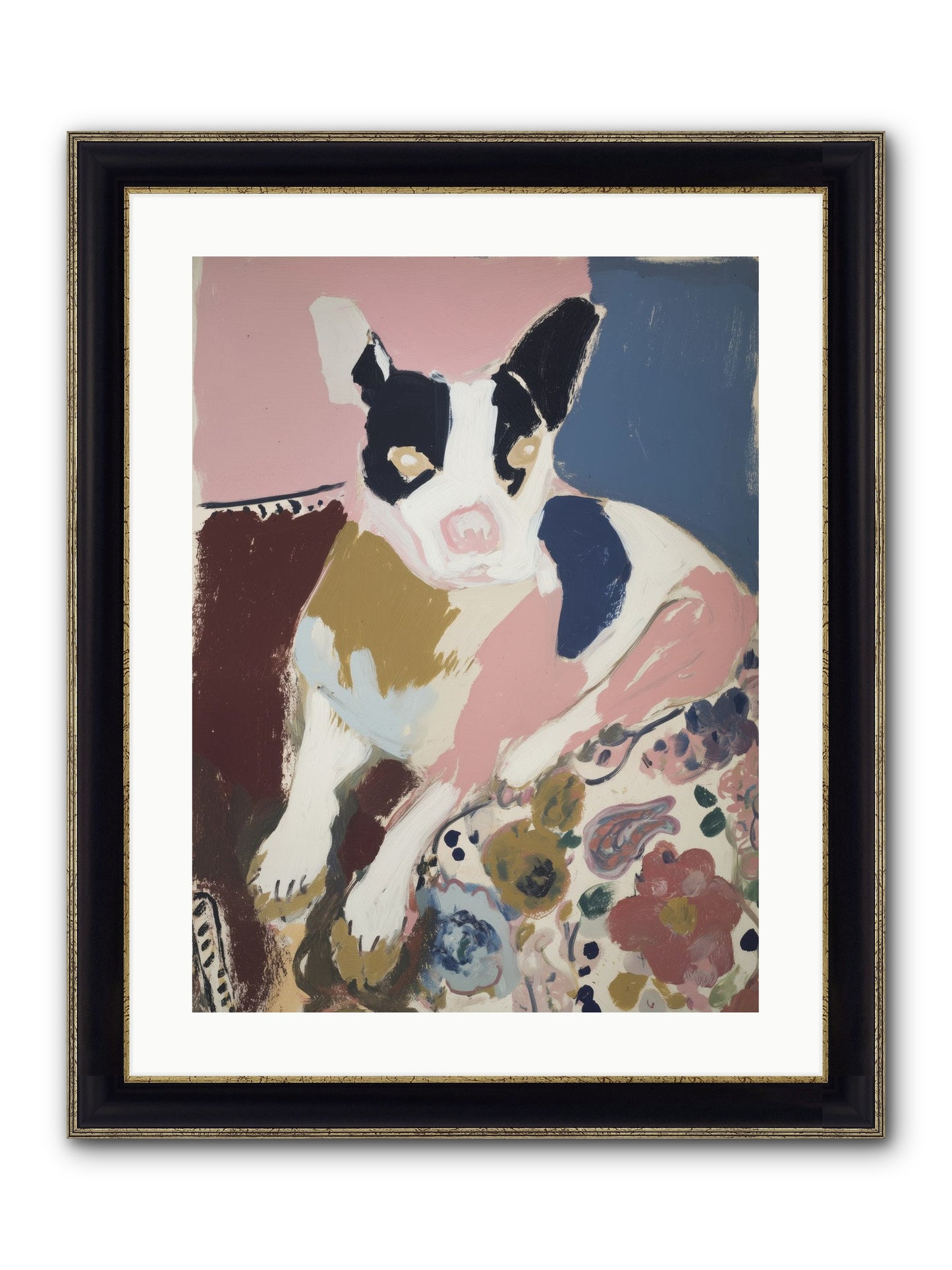 Ever Soft Landing Framed Print - Black & Gold 18x24