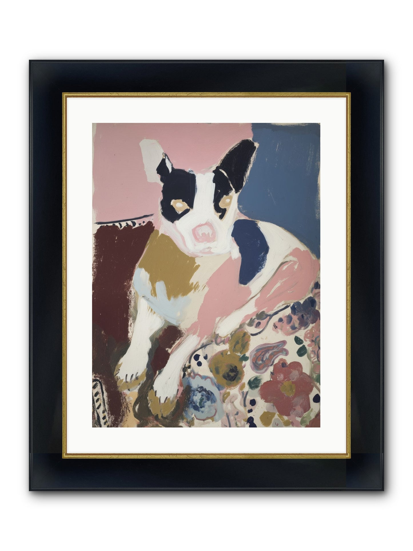 Ever Soft Landing Framed Print - Wide Black w/Gold 18x24