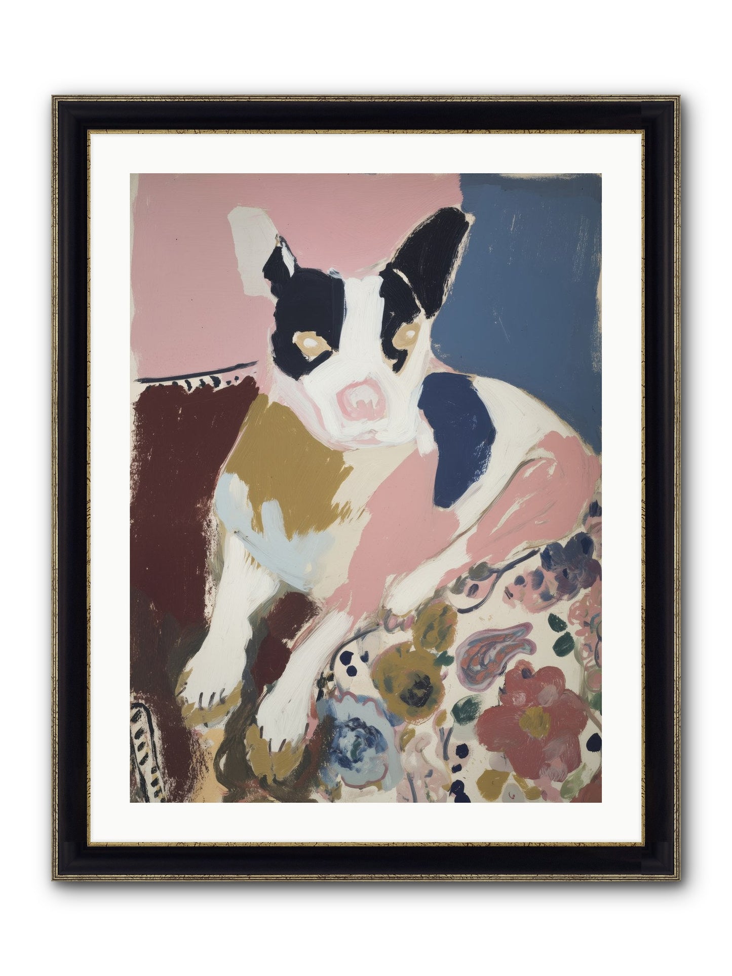 Ever Soft Landing Framed Print - Black & Gold 24x32