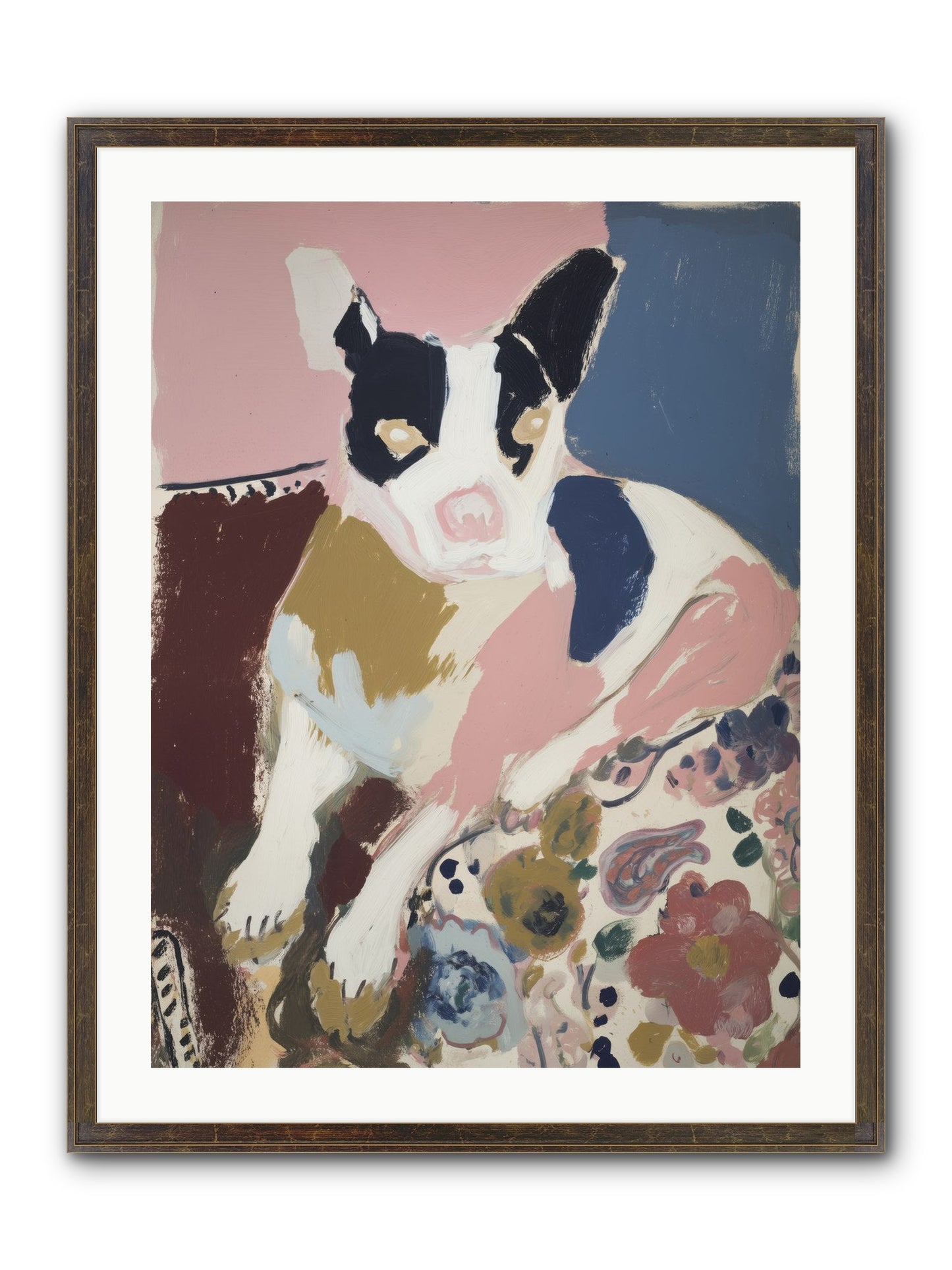 Ever Soft Landing Framed Print - Slimwoods Black/Gold 24x32