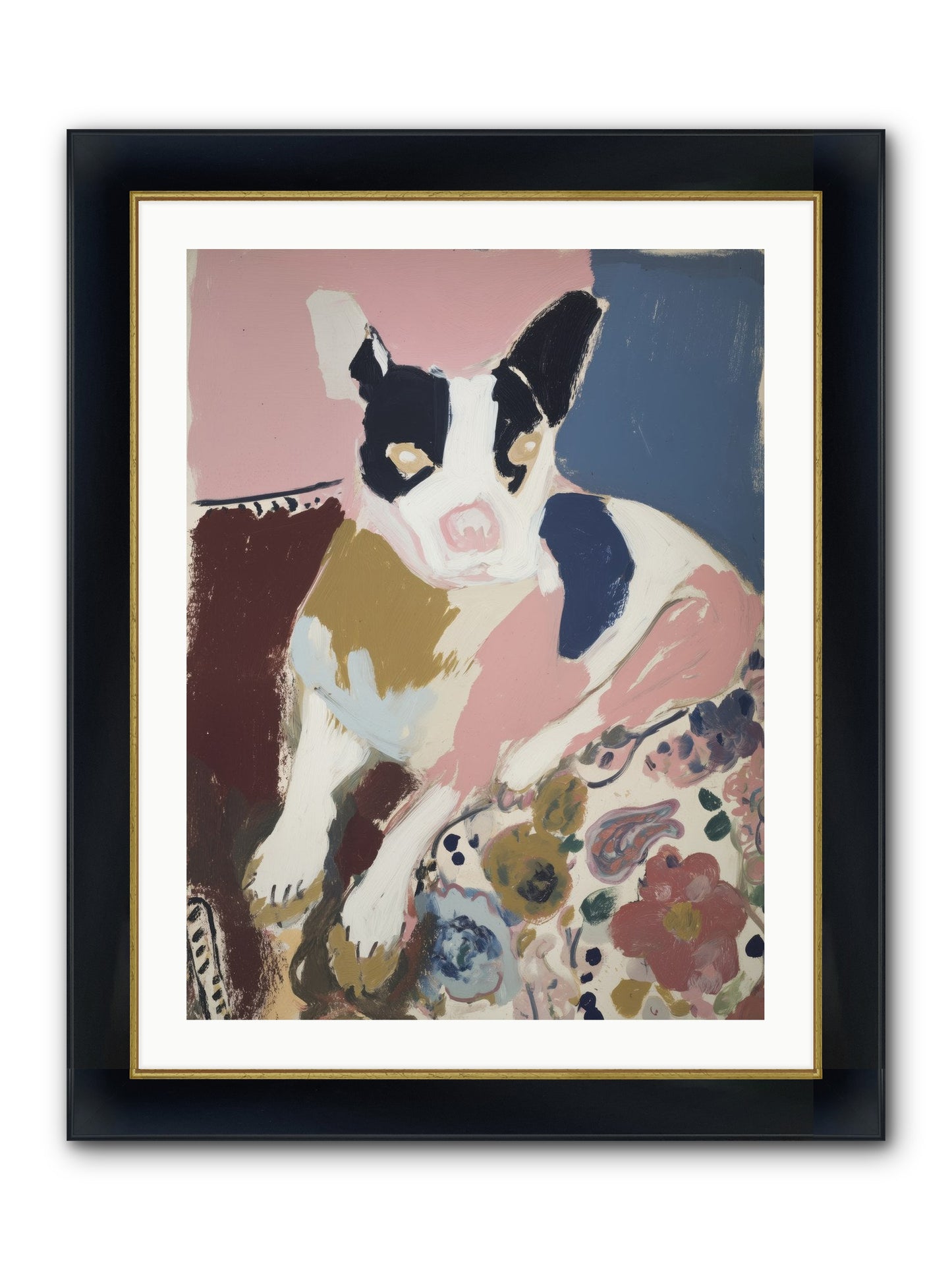 Ever Soft Landing Framed Print - Wide Black w/Gold 24x32