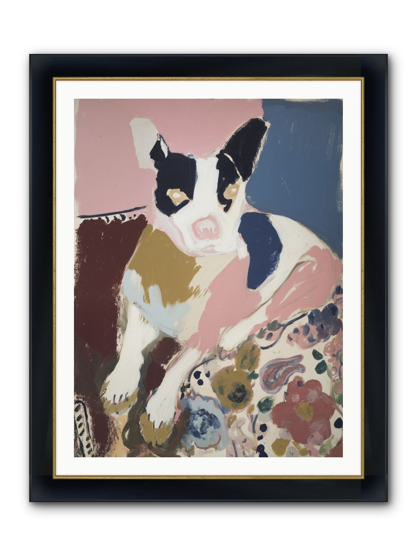 Ever Soft Landing Framed Print - Wide Black w/Gold 30x40