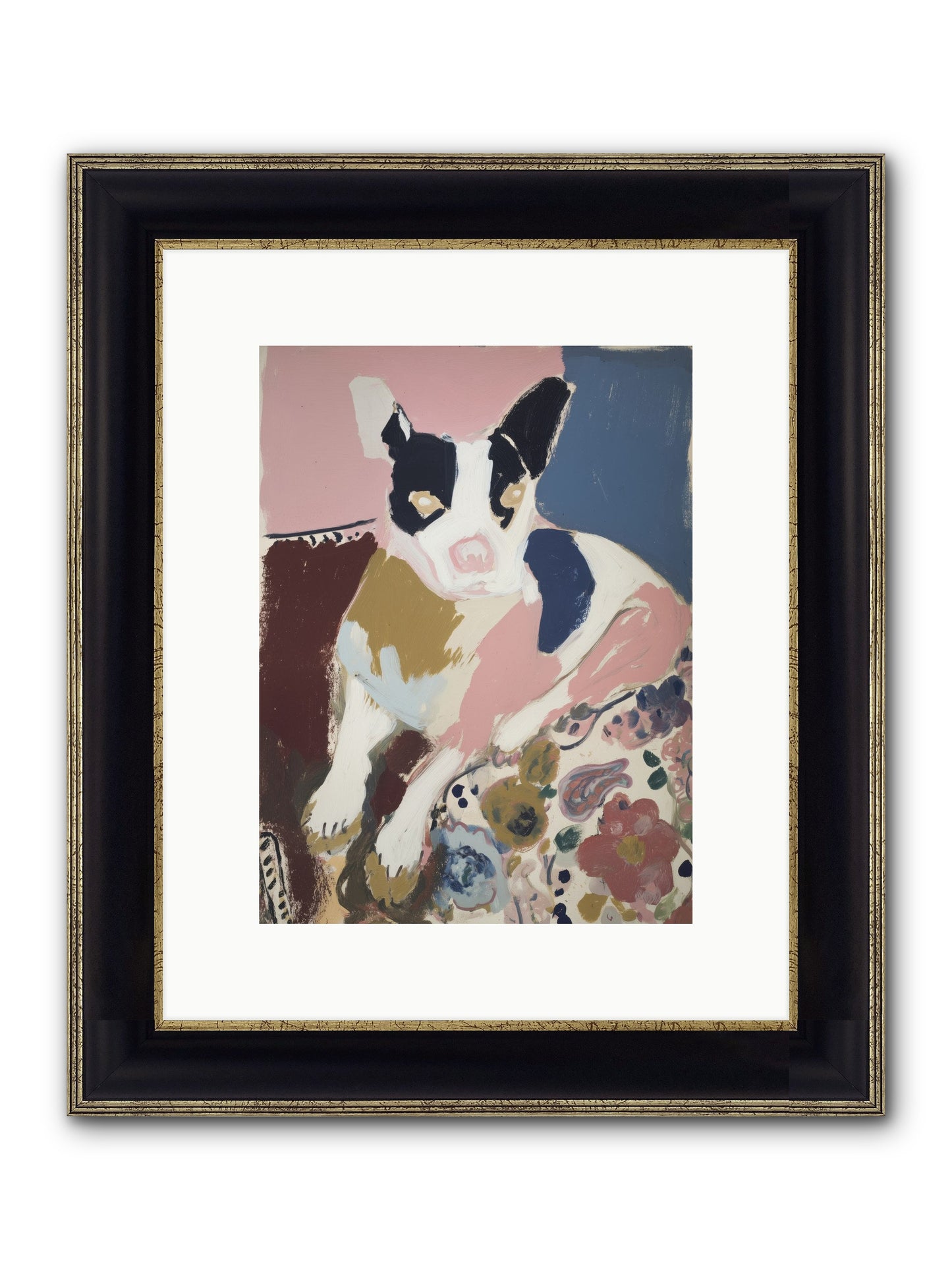 Ever Soft Landing Framed Print - Black & Gold 9x12