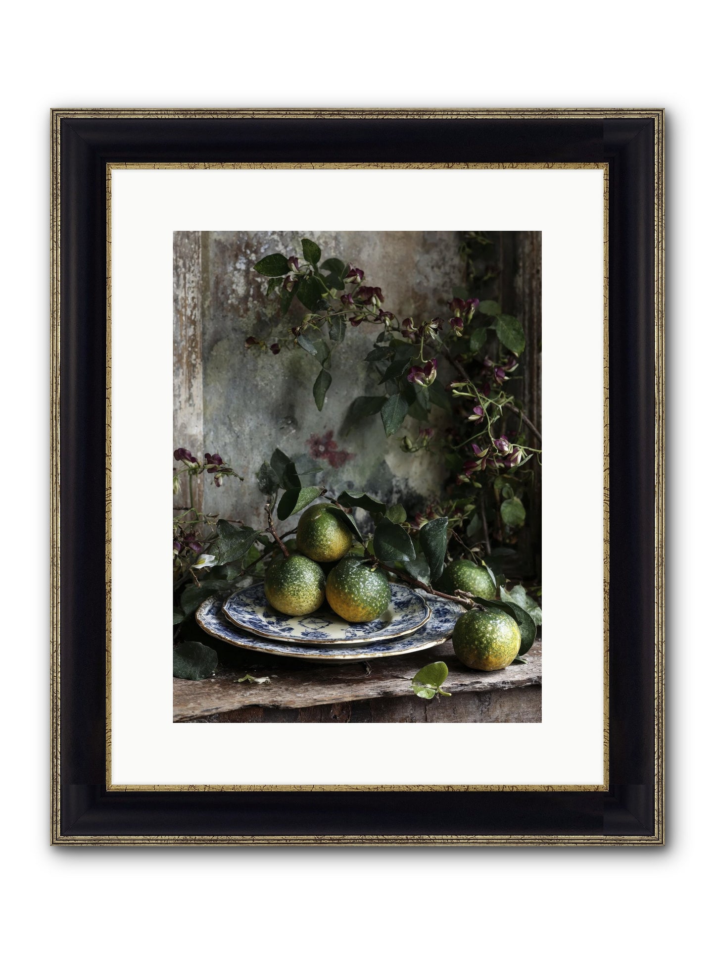 Everleigh Framed Print - Black & Gold 12x16