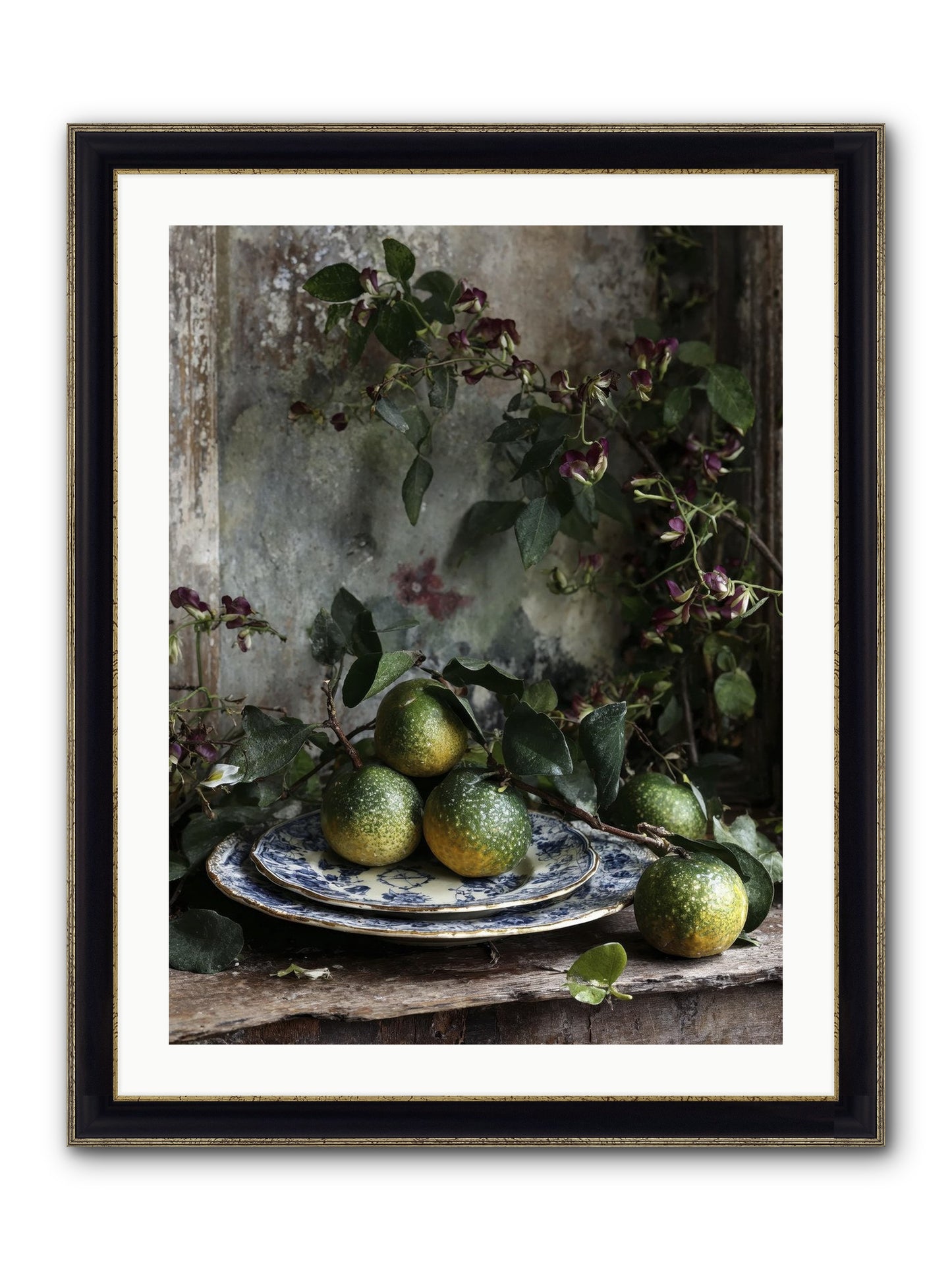 Everleigh Framed Print - Black & Gold 24x32