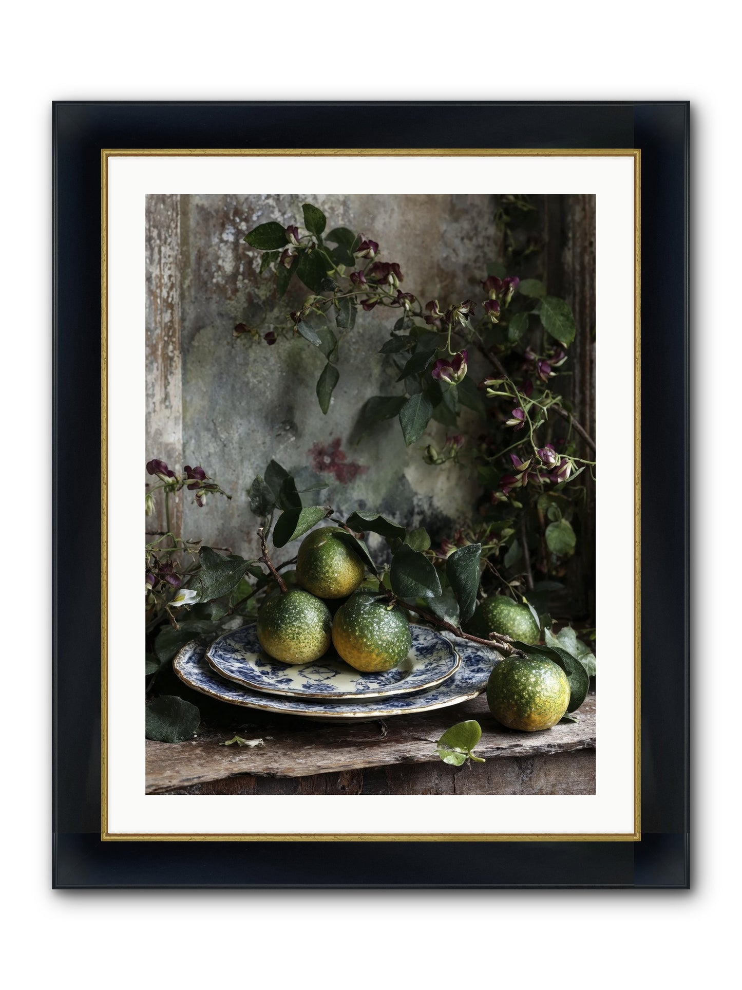 Everleigh Framed Print - Wide Black w/Gold 24x32