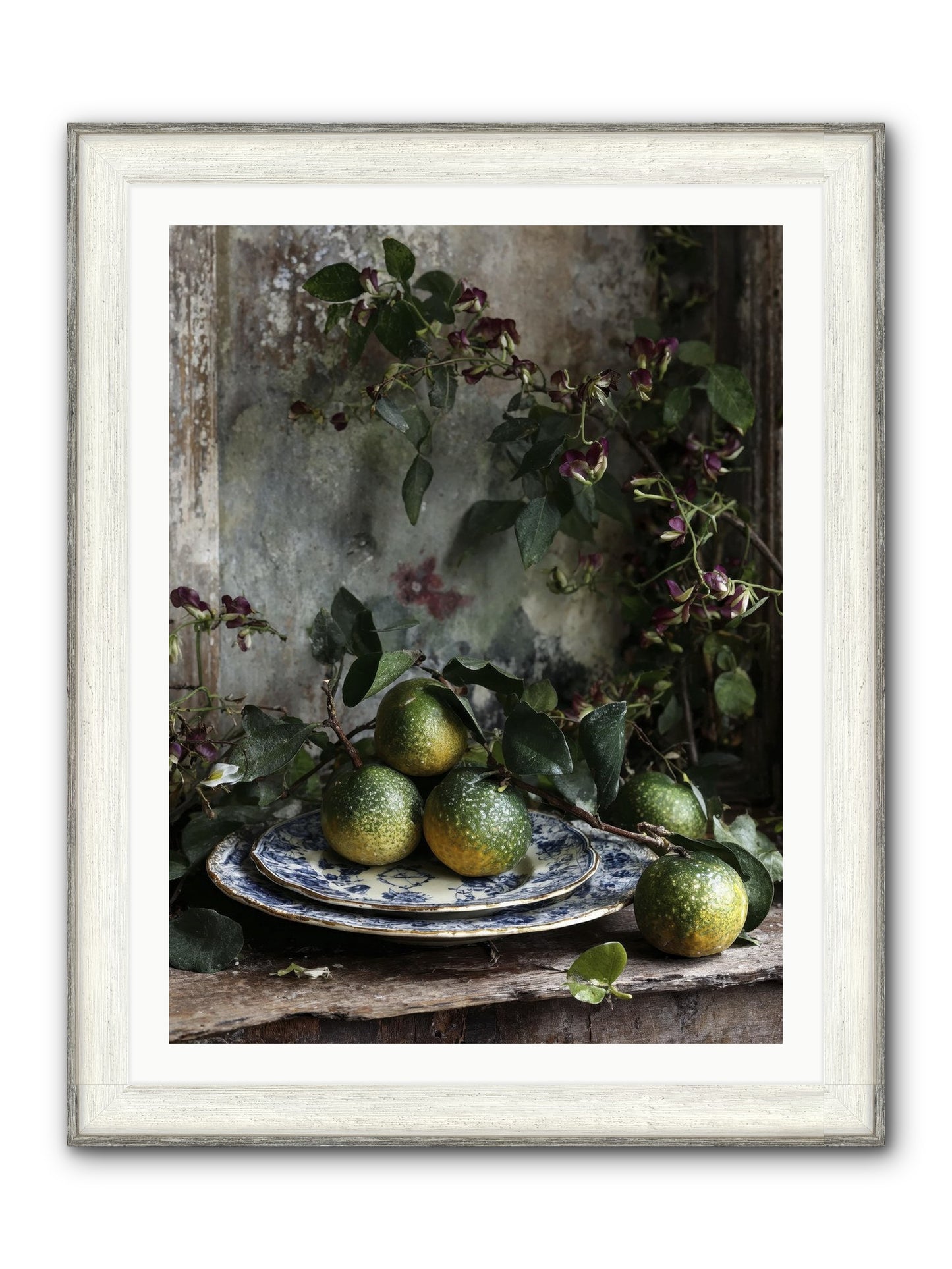 Everleigh Framed Print - Driftwood White 30x40