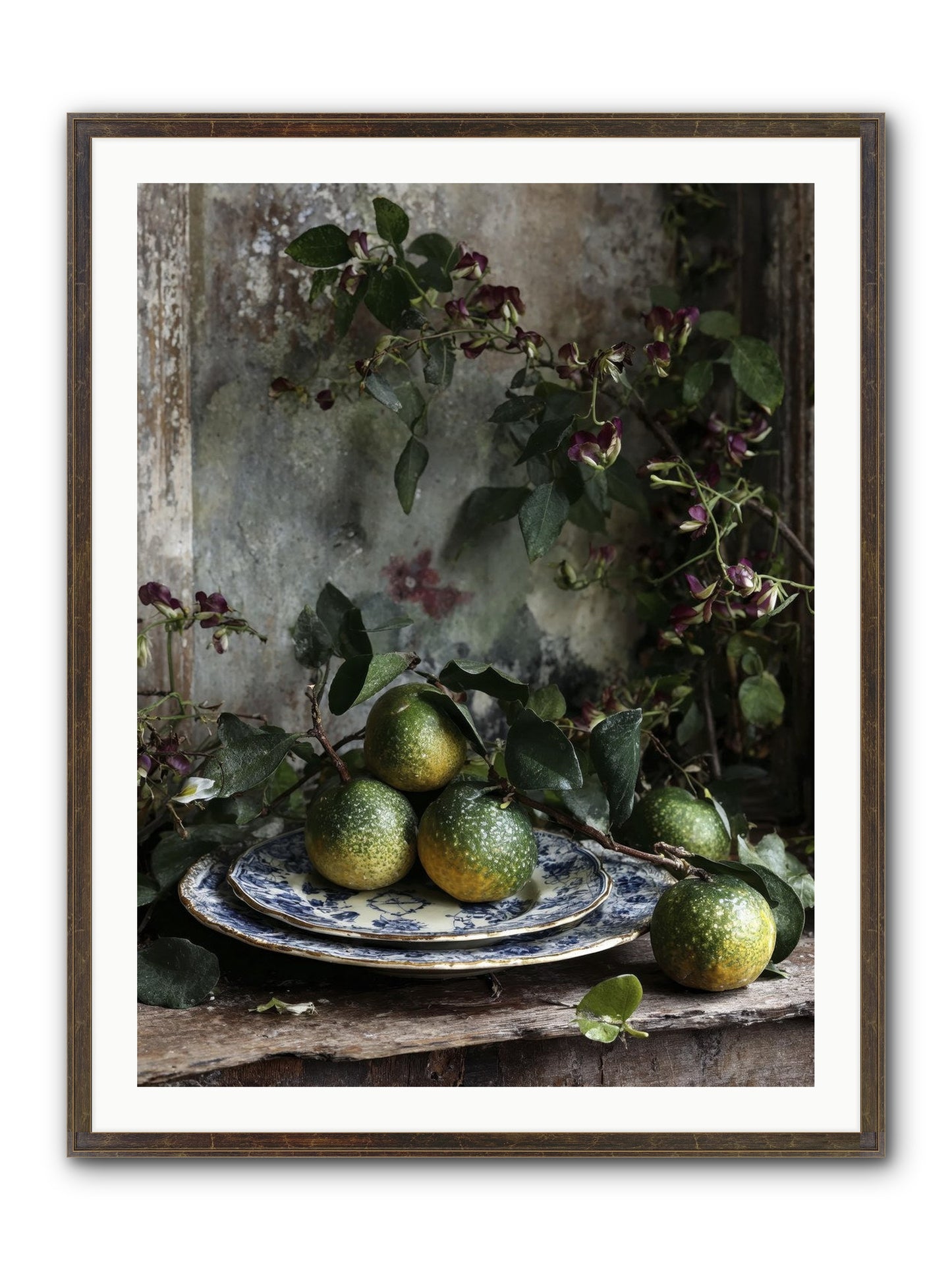 Everleigh Framed Print - Slimwoods Black/Gold 30x40