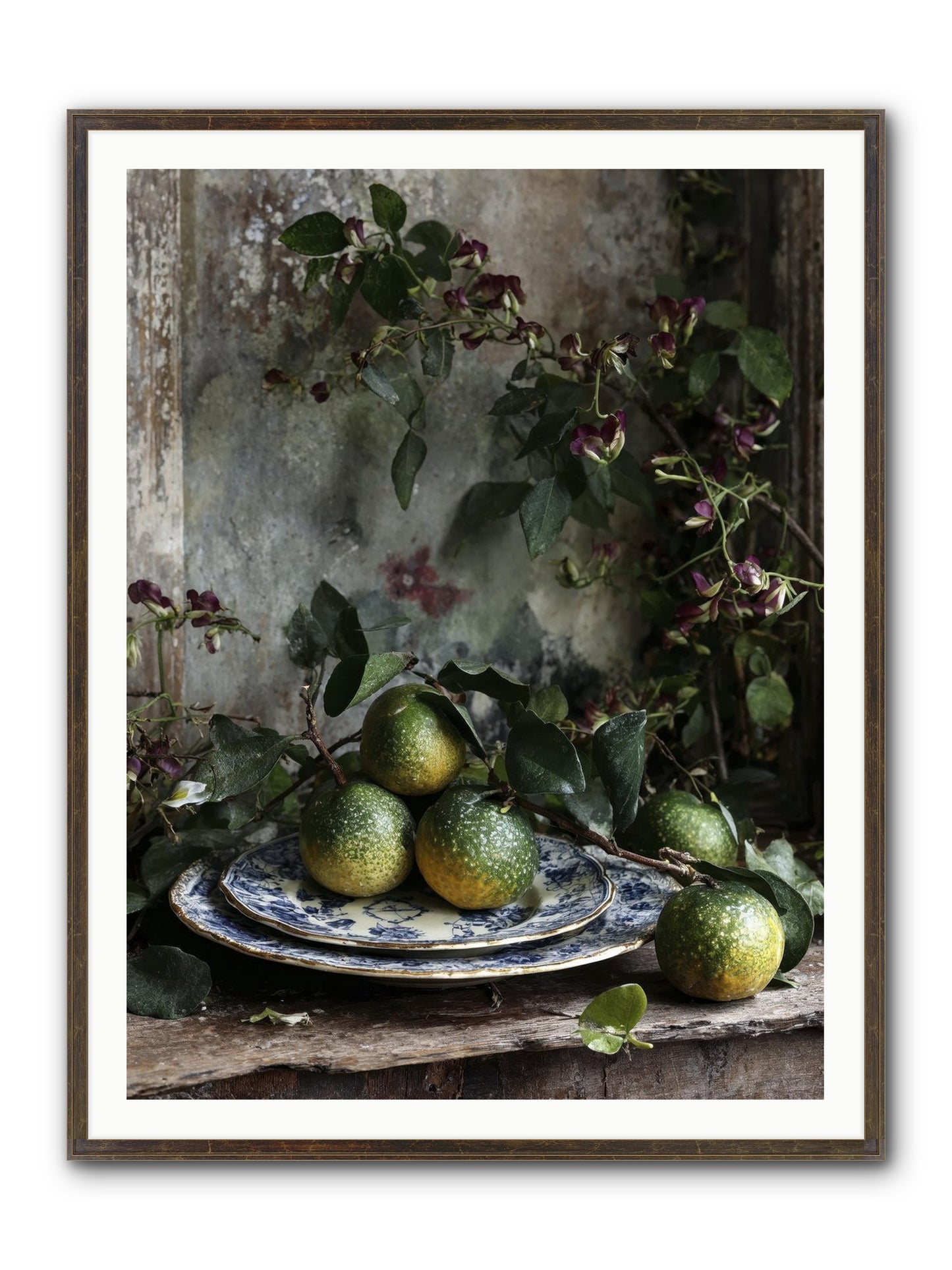 Everleigh Framed Print - Slimwoods Black/Gold 36x48