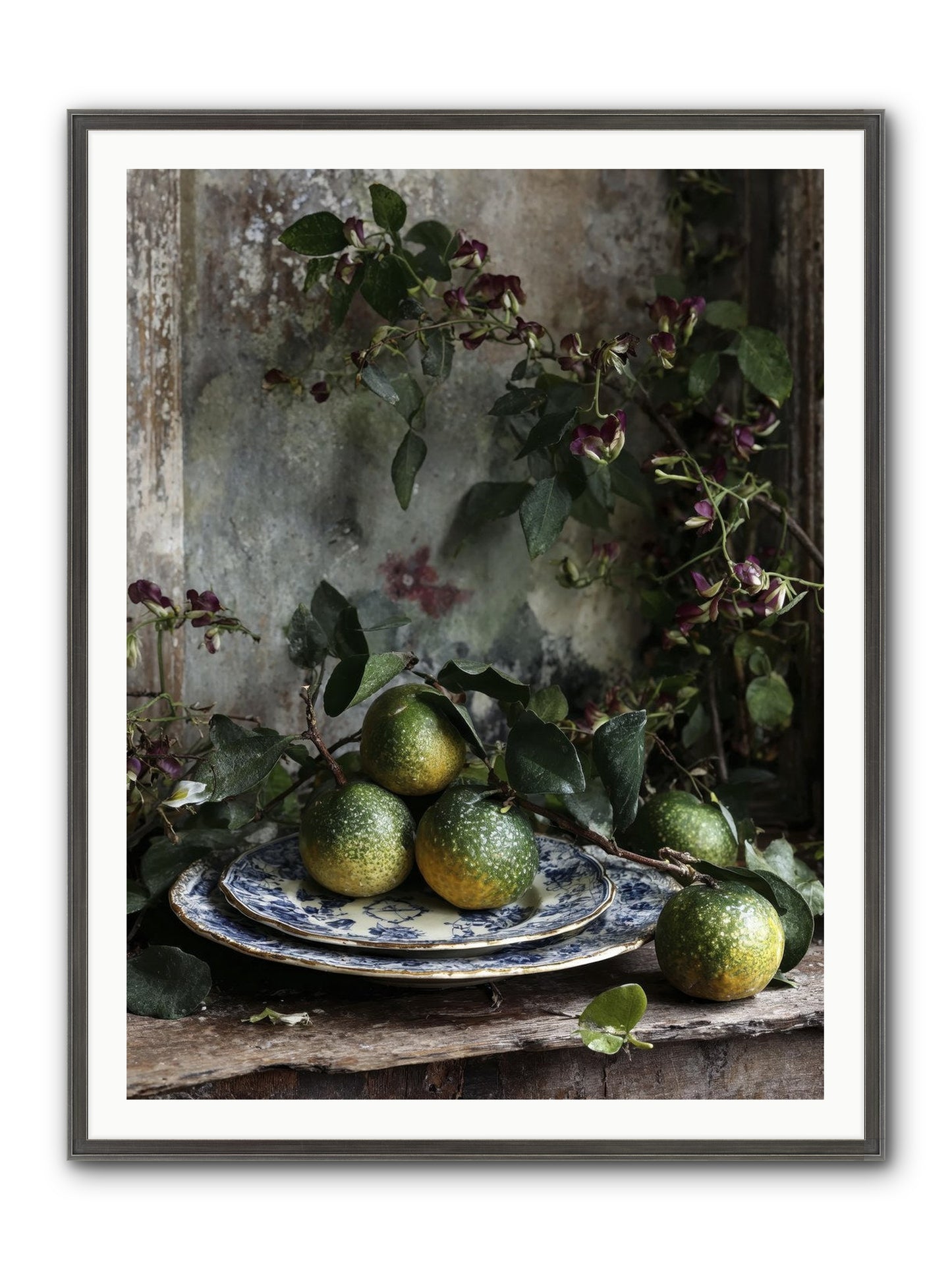 Everleigh Framed Print - Slimwoods Black/Silver 36x48