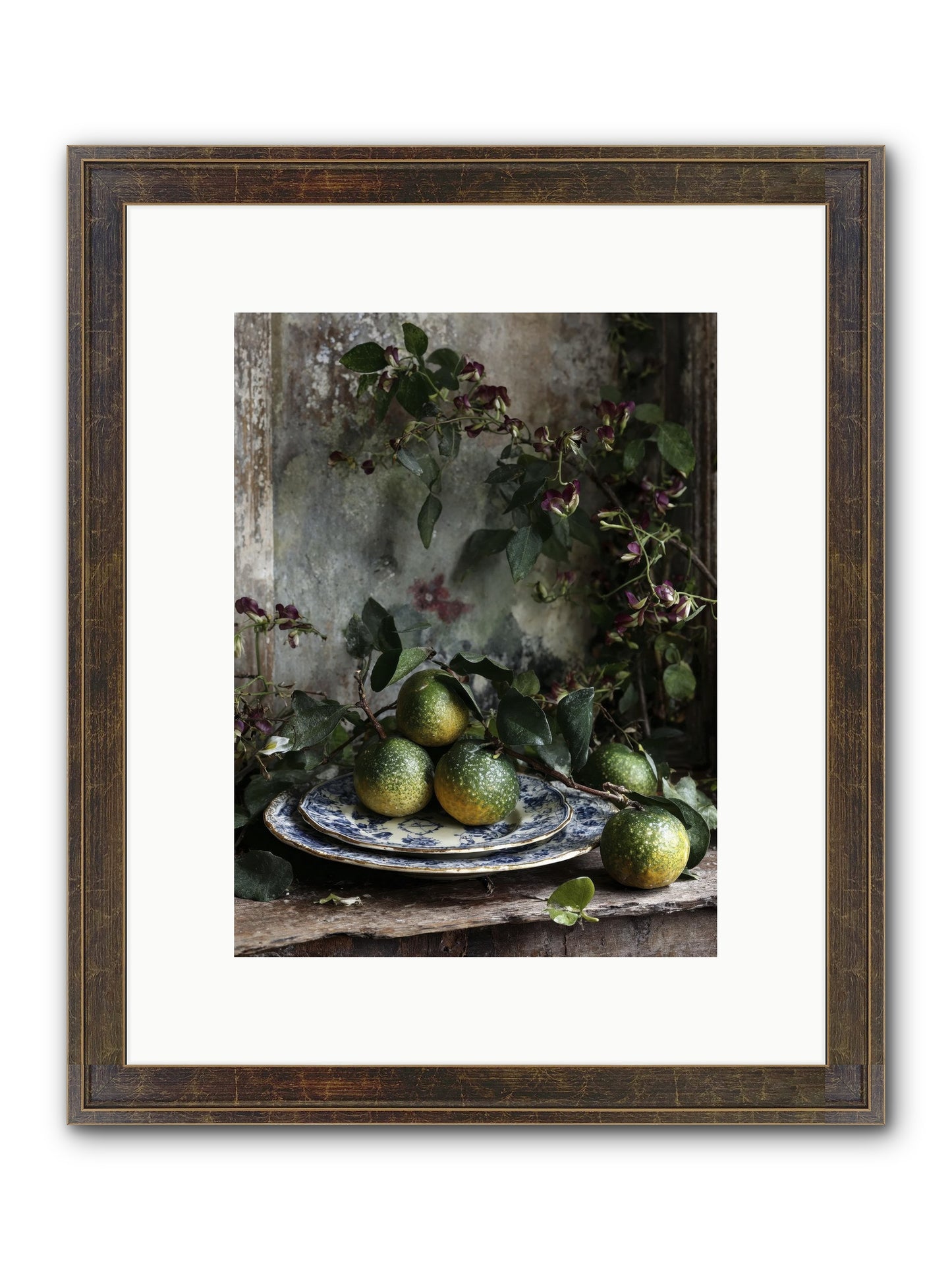 Everleigh Framed Print - Slimwoods Black/Gold 9x12