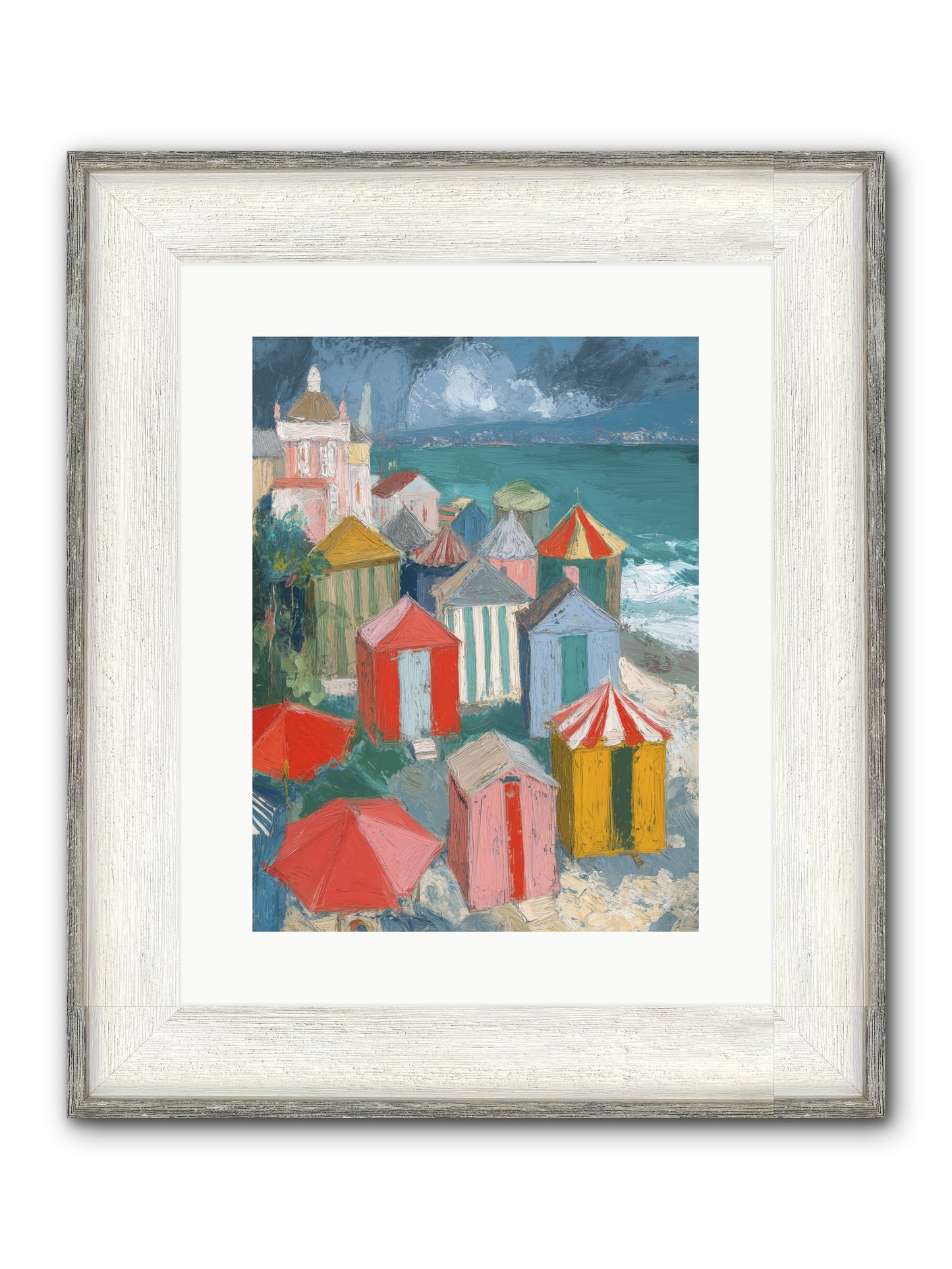 Every July Framed Print - Driftwood White 12x16