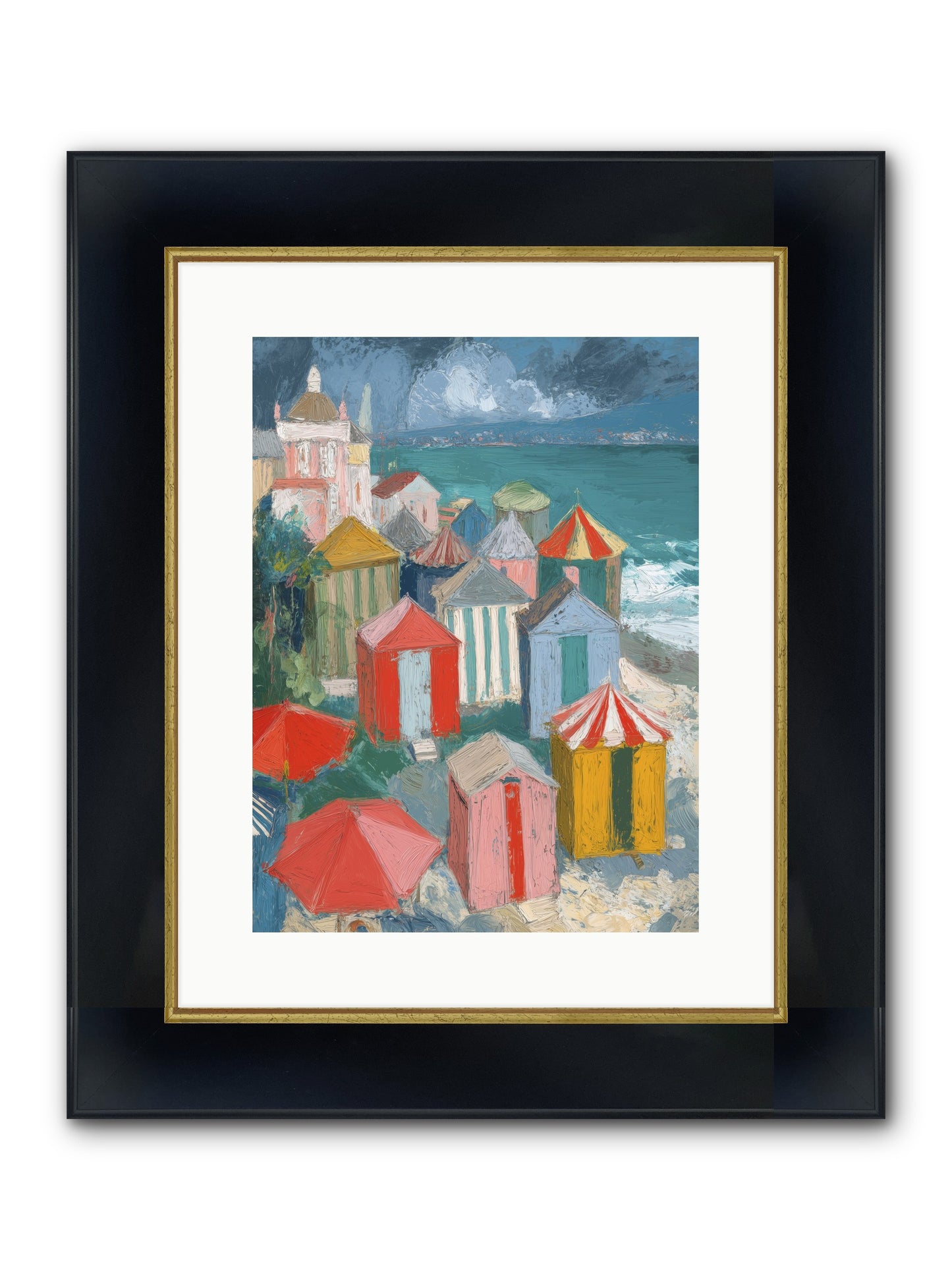 Every July Framed Print - Wide Black w/Gold 12x16